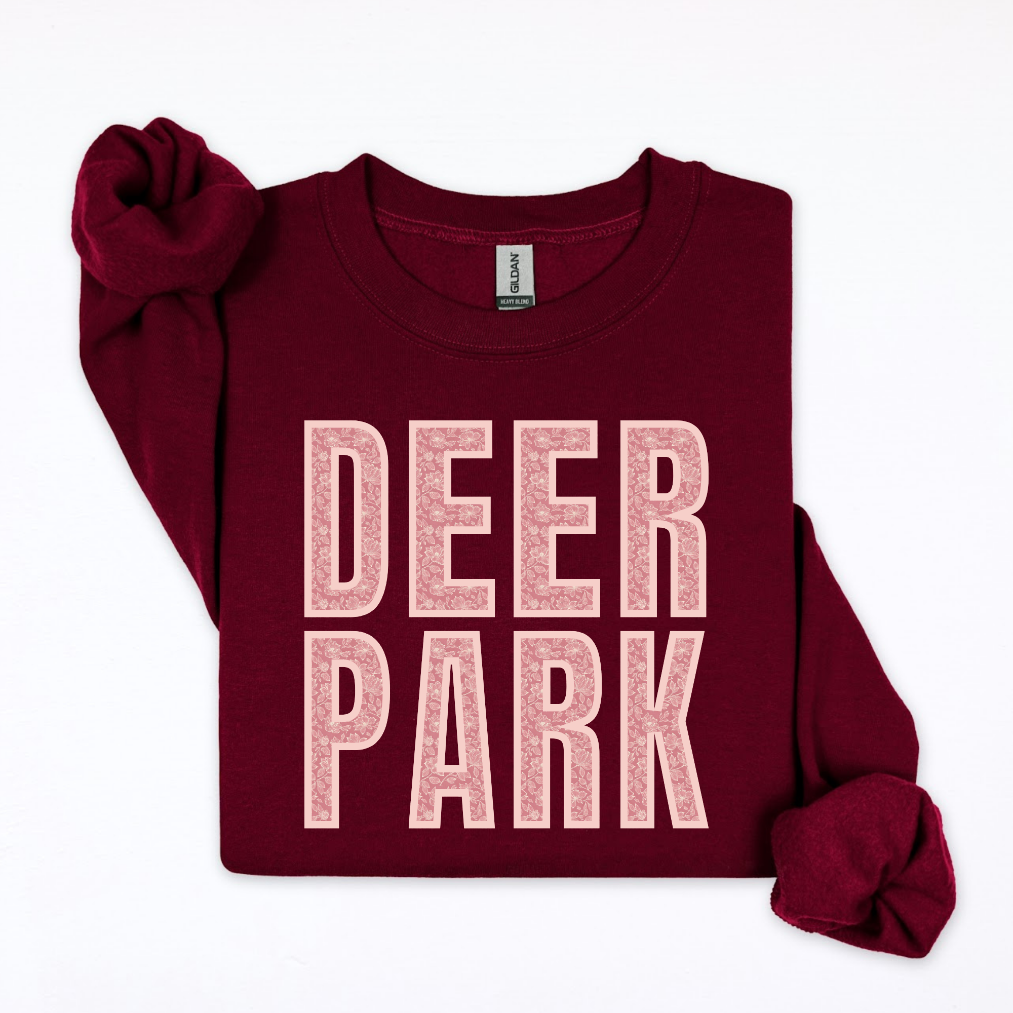 Blush Floral Deer Park Sweatshirt