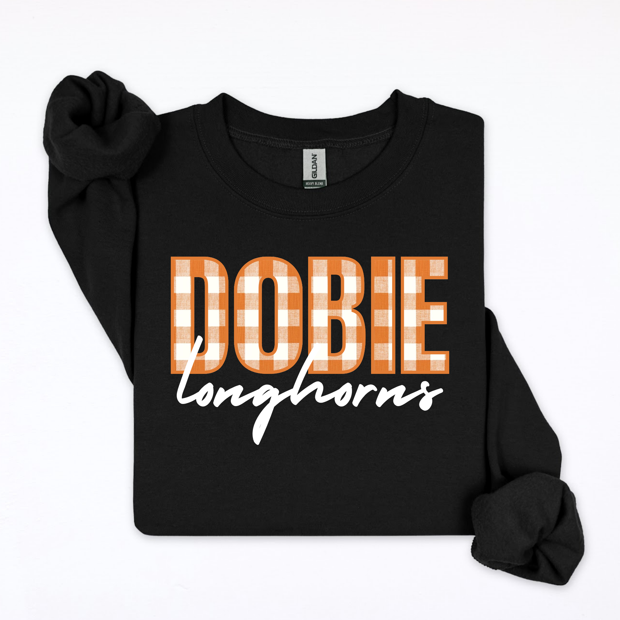 Gingham Dobie Longhorns Sweatshirt
