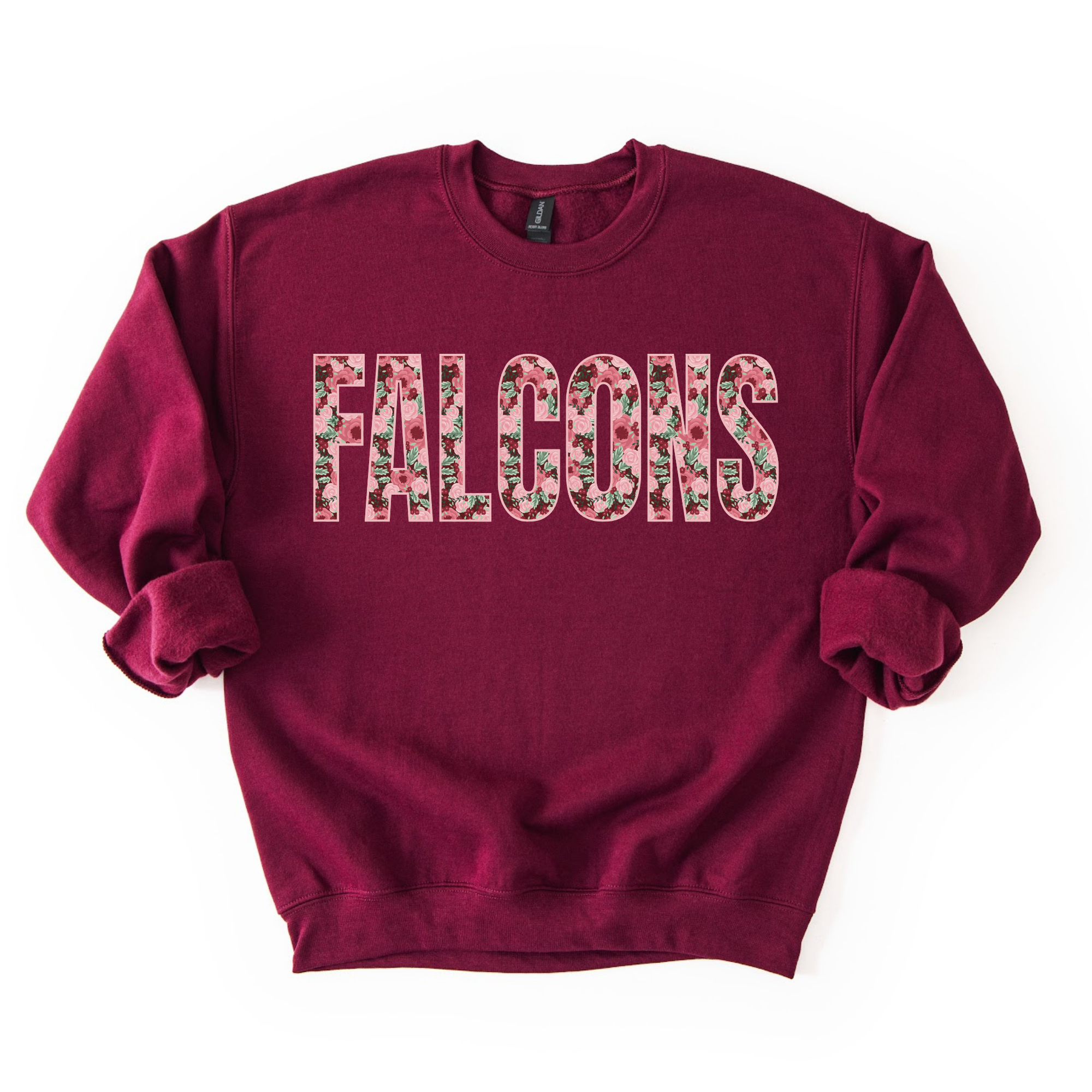 Burgundy Bloom Falcons