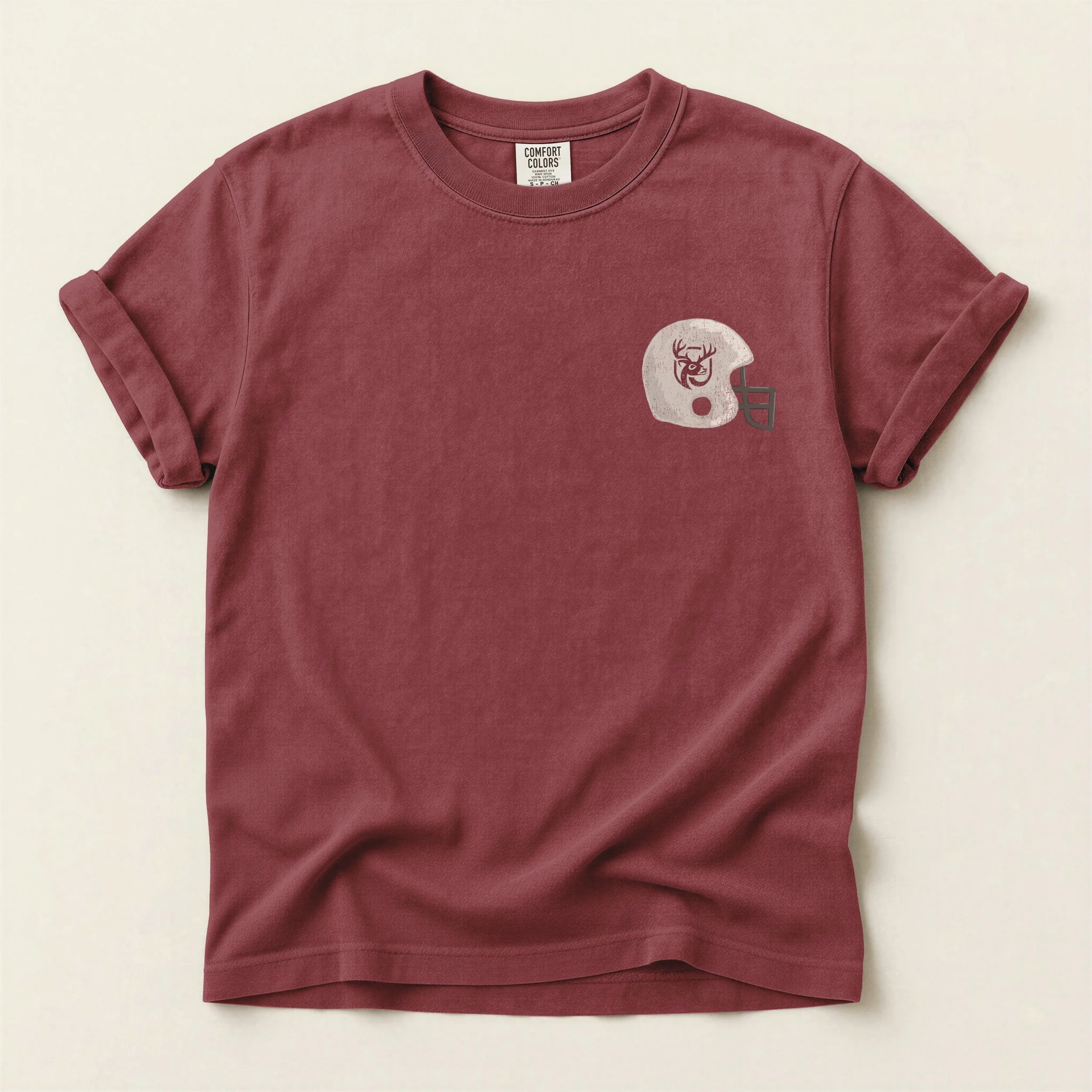 Vintage Deer Helmet T-Shirt