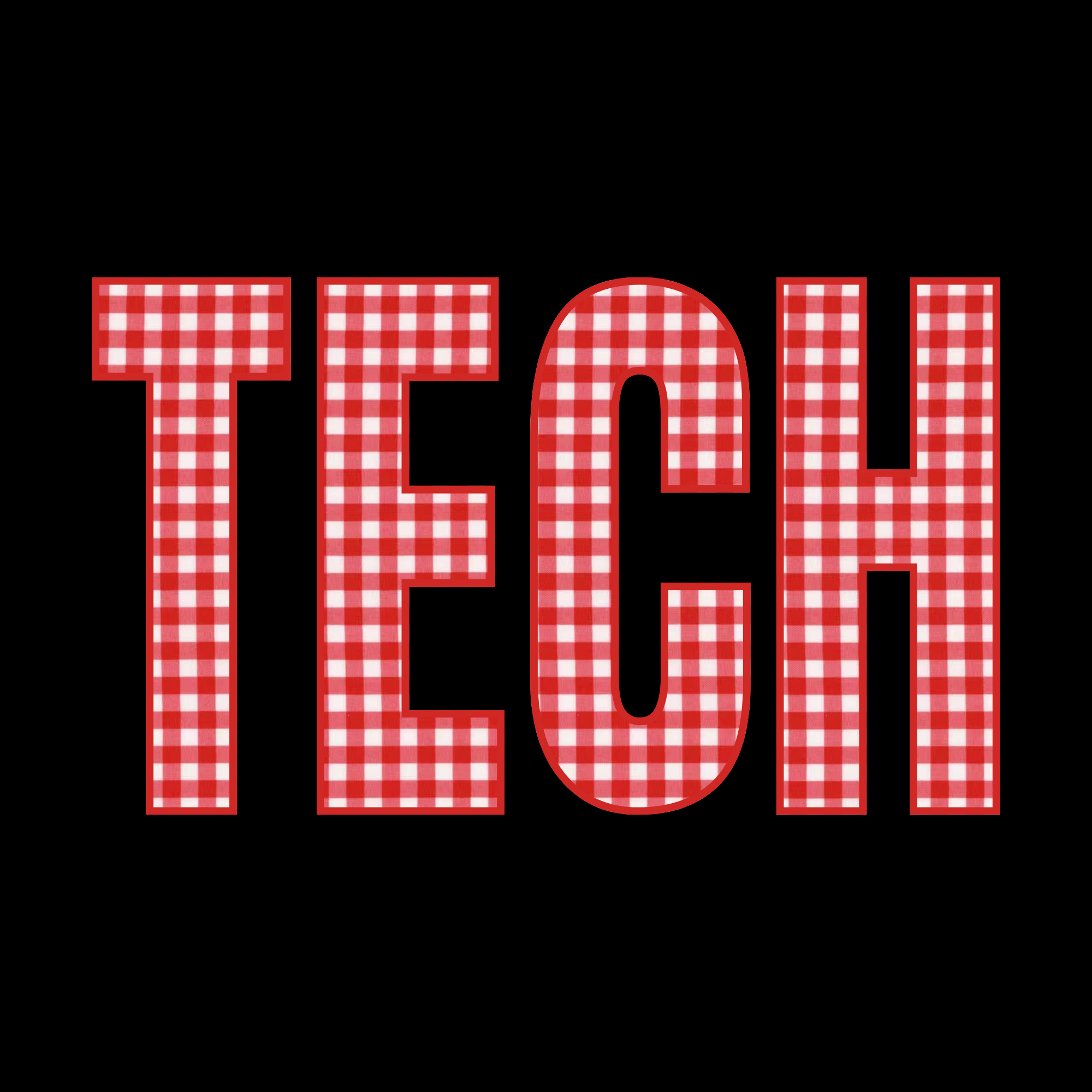 College Designs - Red Gingham Tech.png