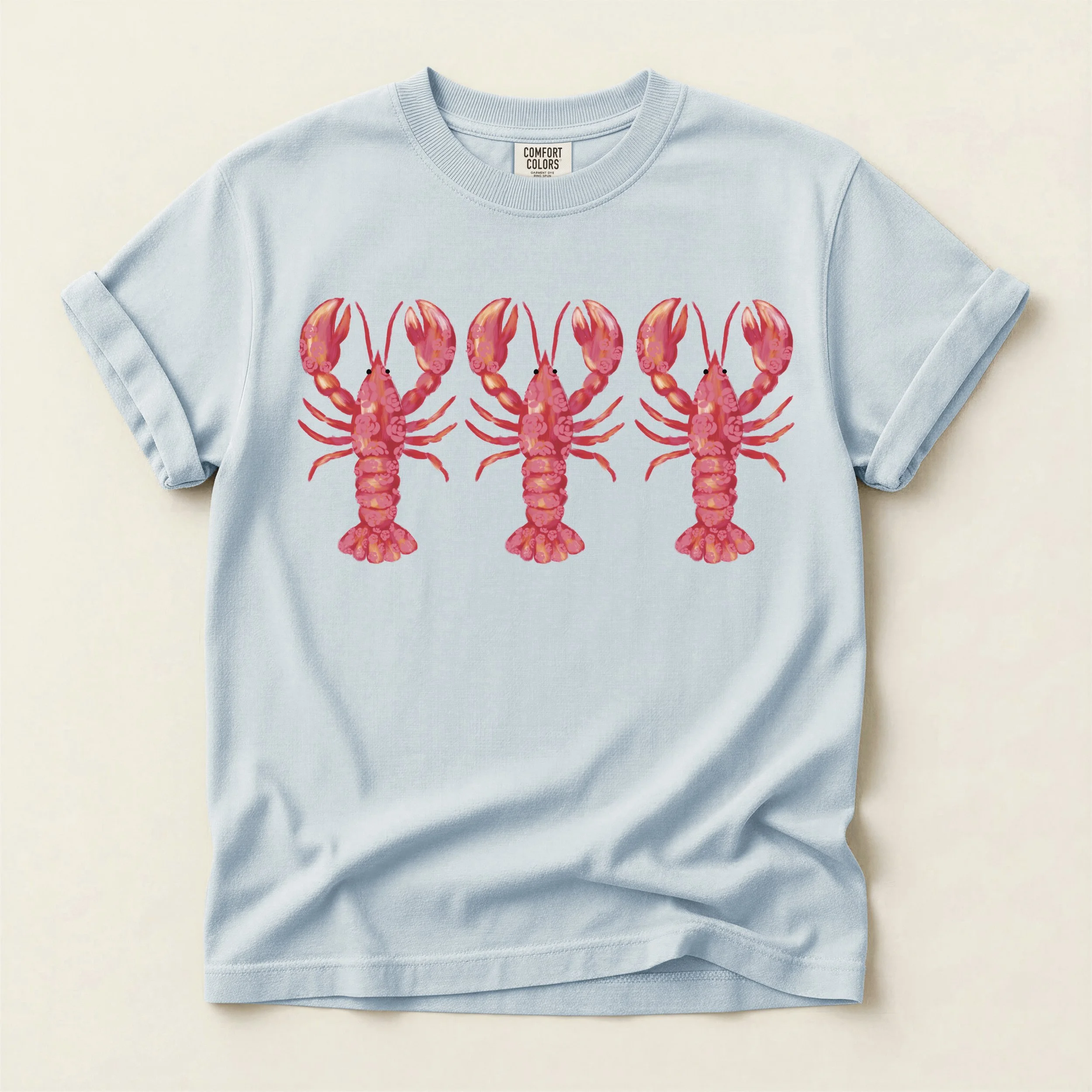 Floral Crawfish Trio T-Shirt