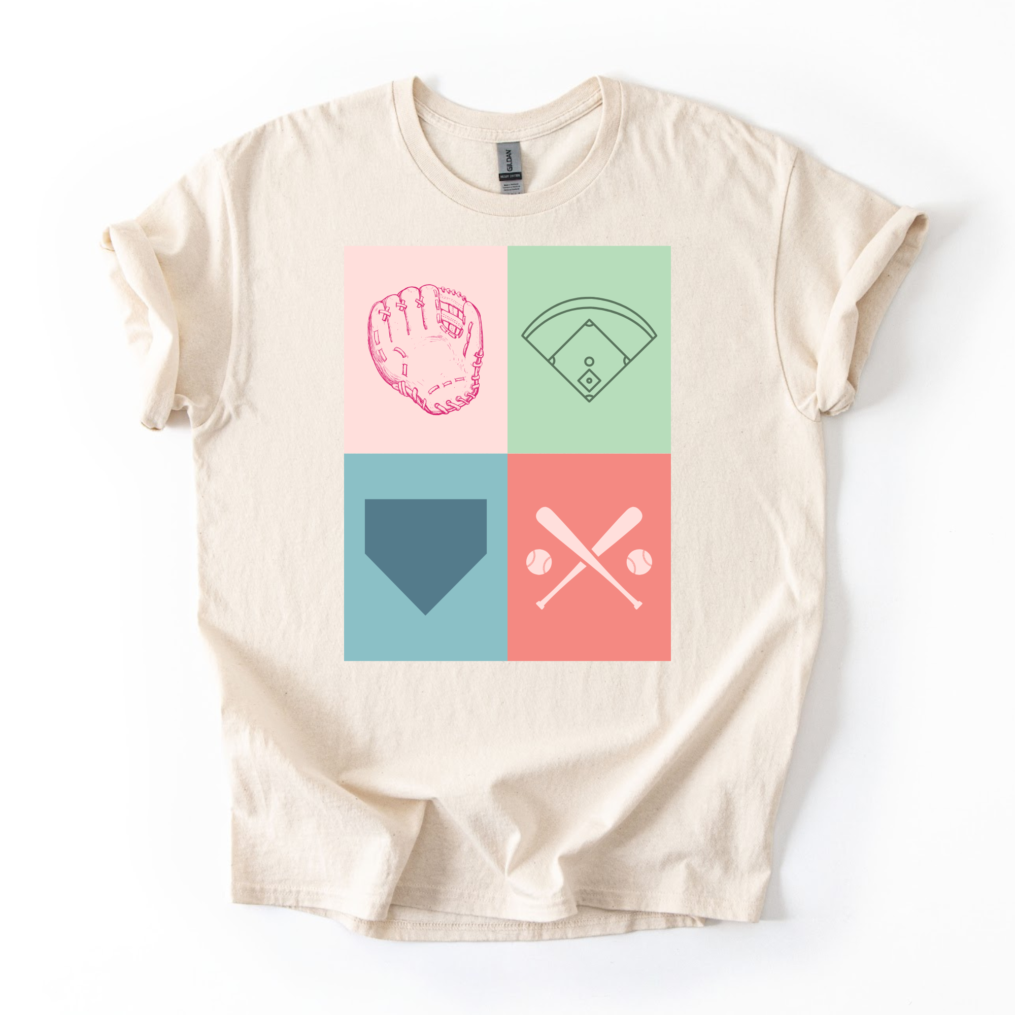 Baseball Designs - Baseball Pop Art Tshirt.png