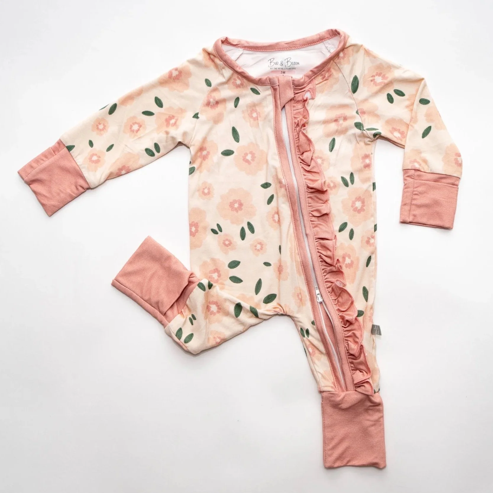 Bare Bloom Ruffle Bamboo Pajamas
