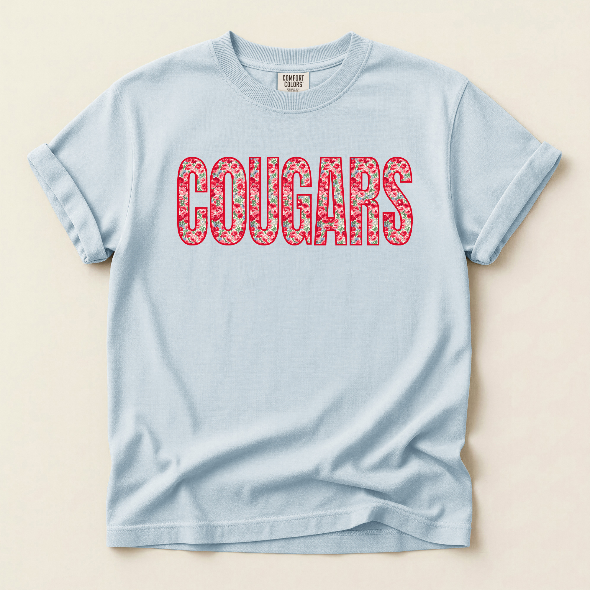 Floral Cougars T-Shirt