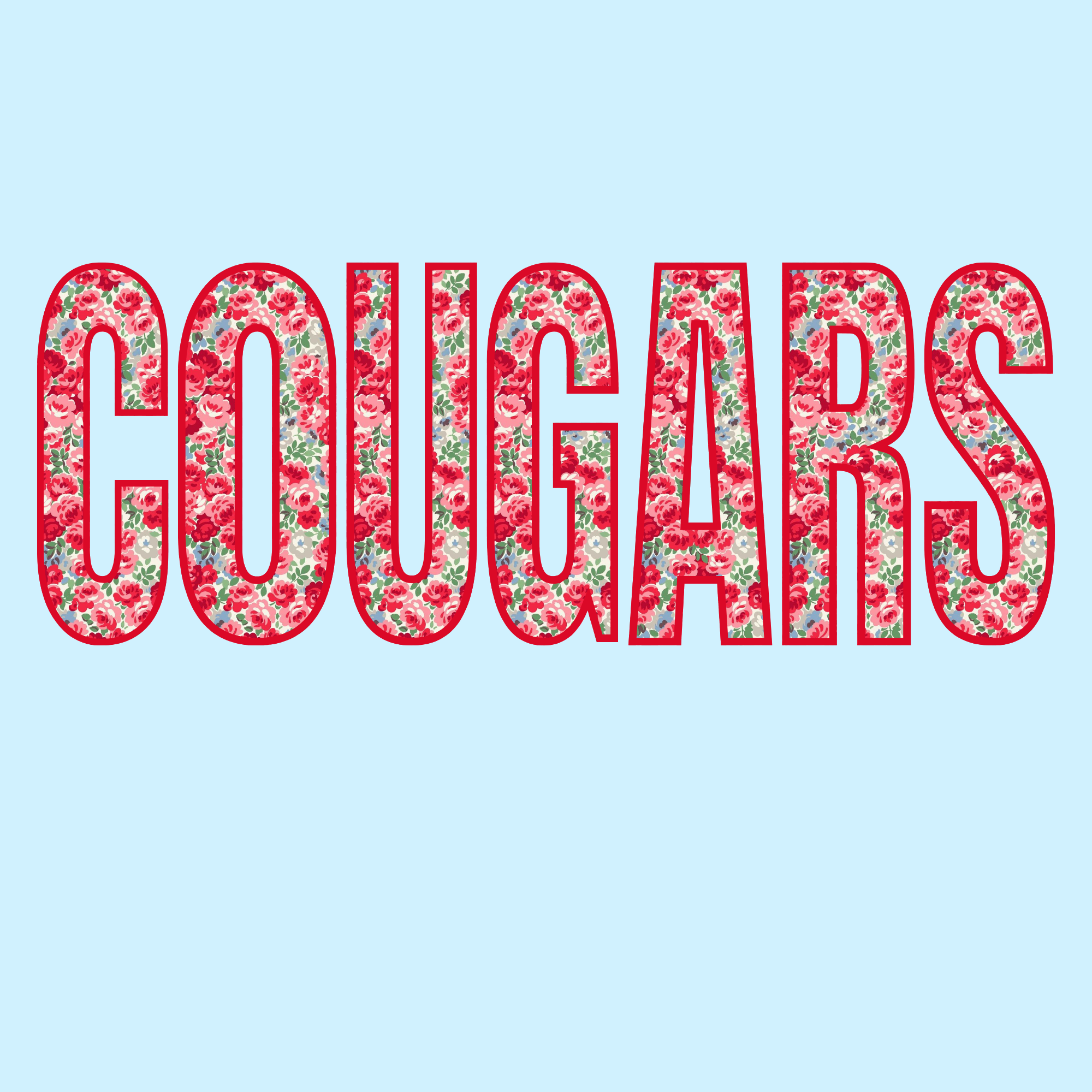 College Designs - Floral Houston Cougars.png