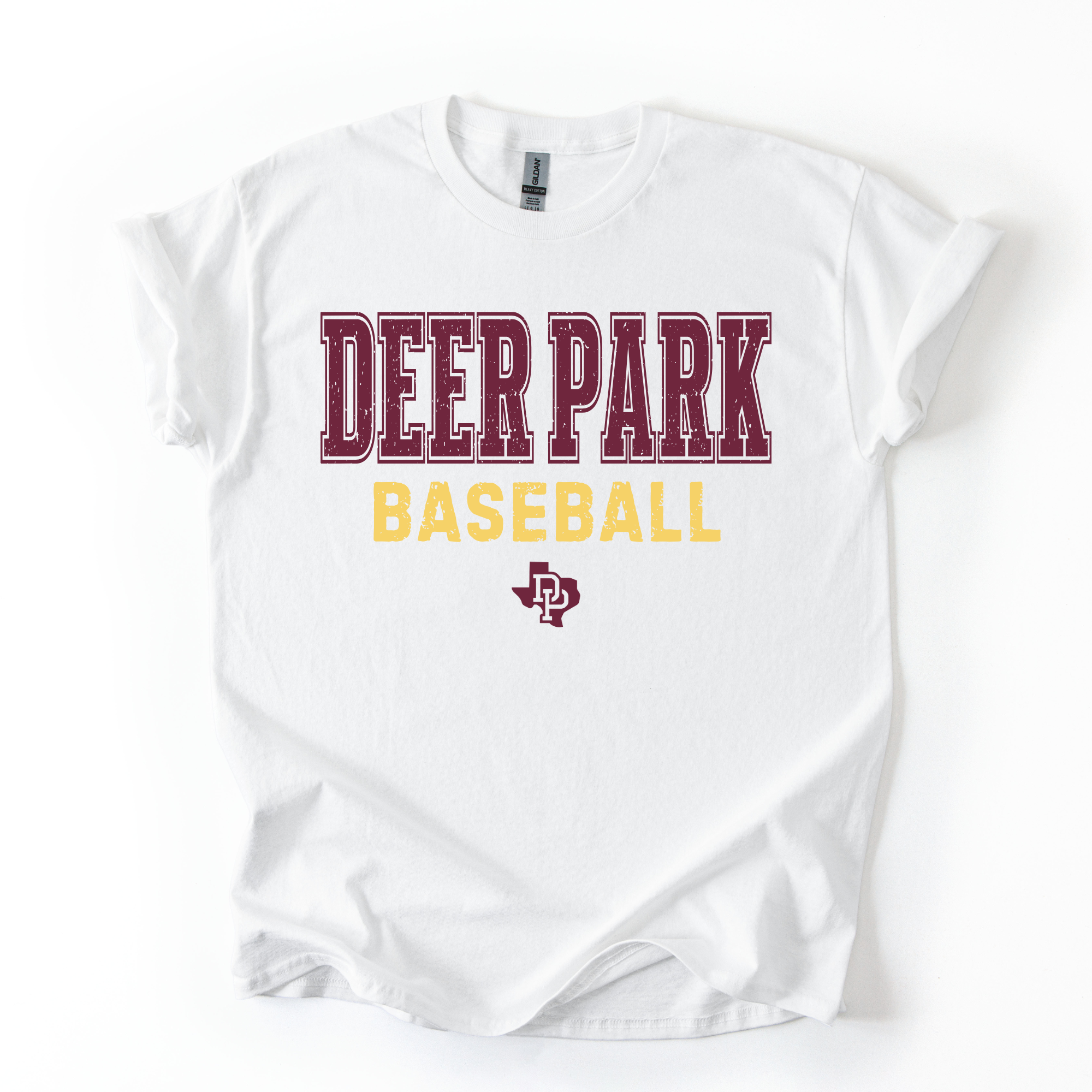 Deer Park Baseball White T-Shirt