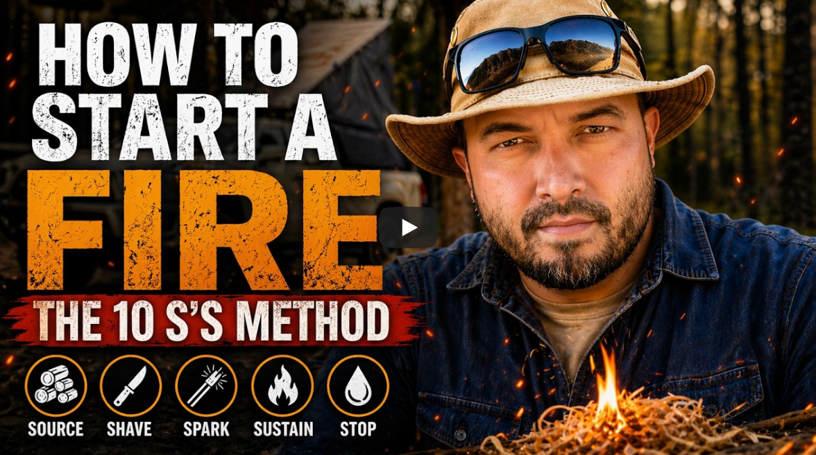 Survival Fire Starting for Beginners | Kevin Estela’s 10 S’s