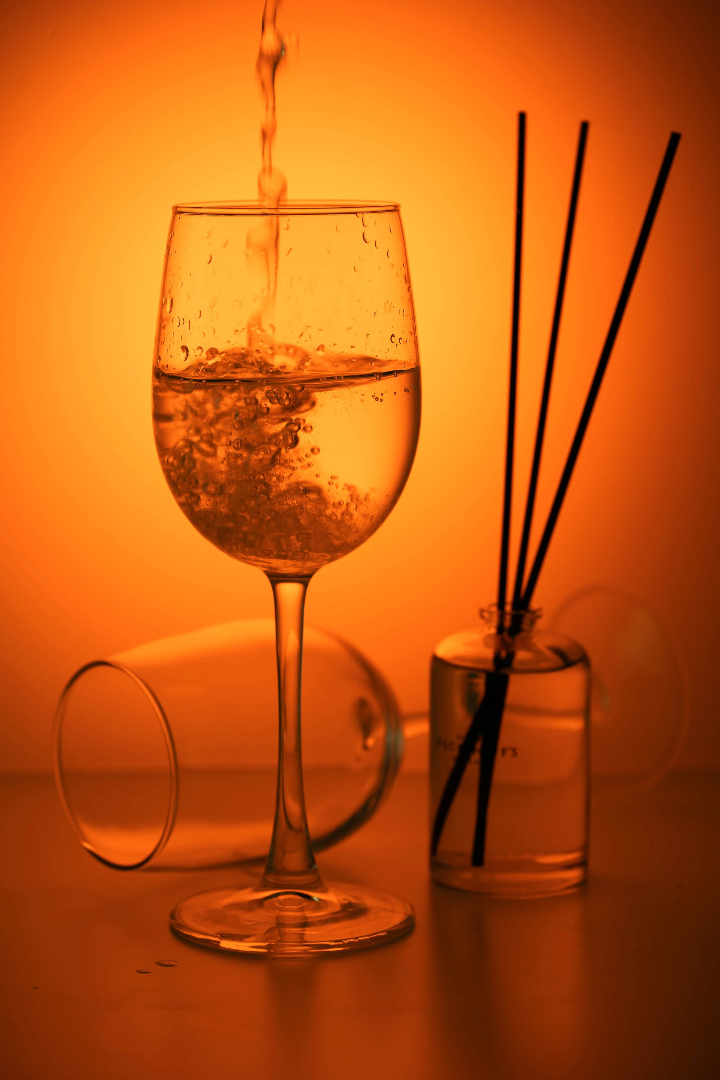 Glass product photography