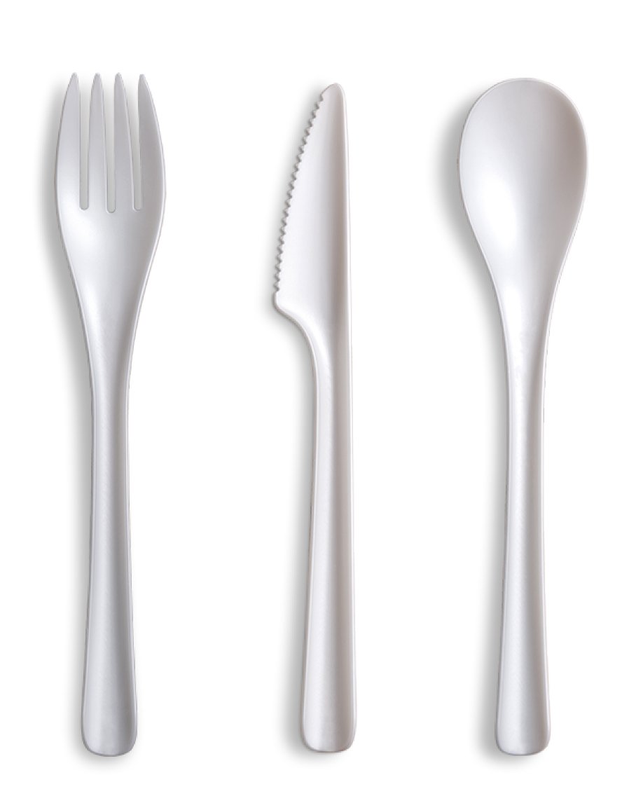 Compostable Bloom White Fork CPLA