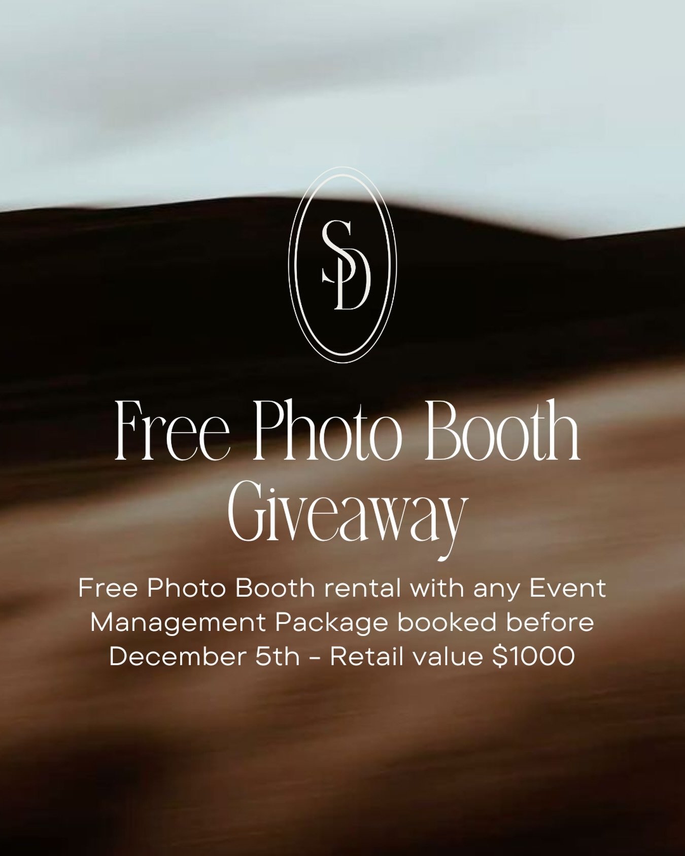 We are so excited to celebrate Small Business Saturday with a special thank you to our amazing clients and community. To show our appreciation we are sharing a little something extra just for you.

When you book any Event Management Package before De