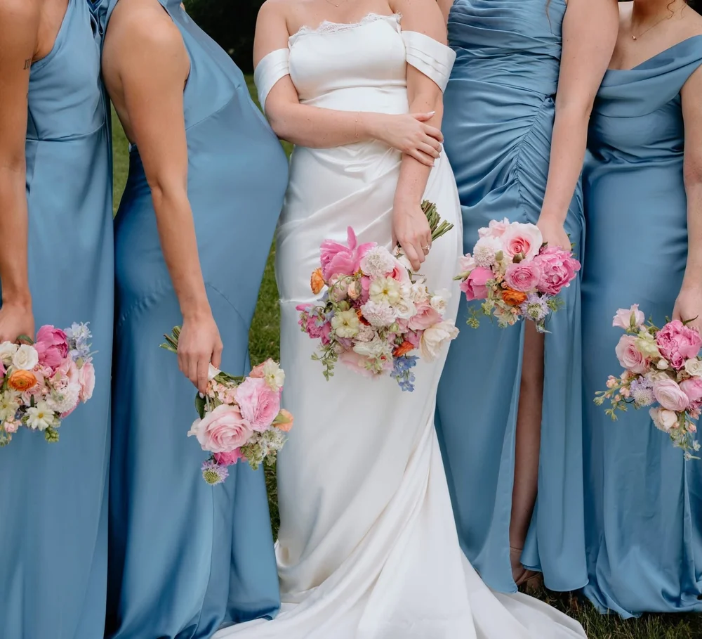 Bright colorful bridal bouquet by Hydrangea Bloom