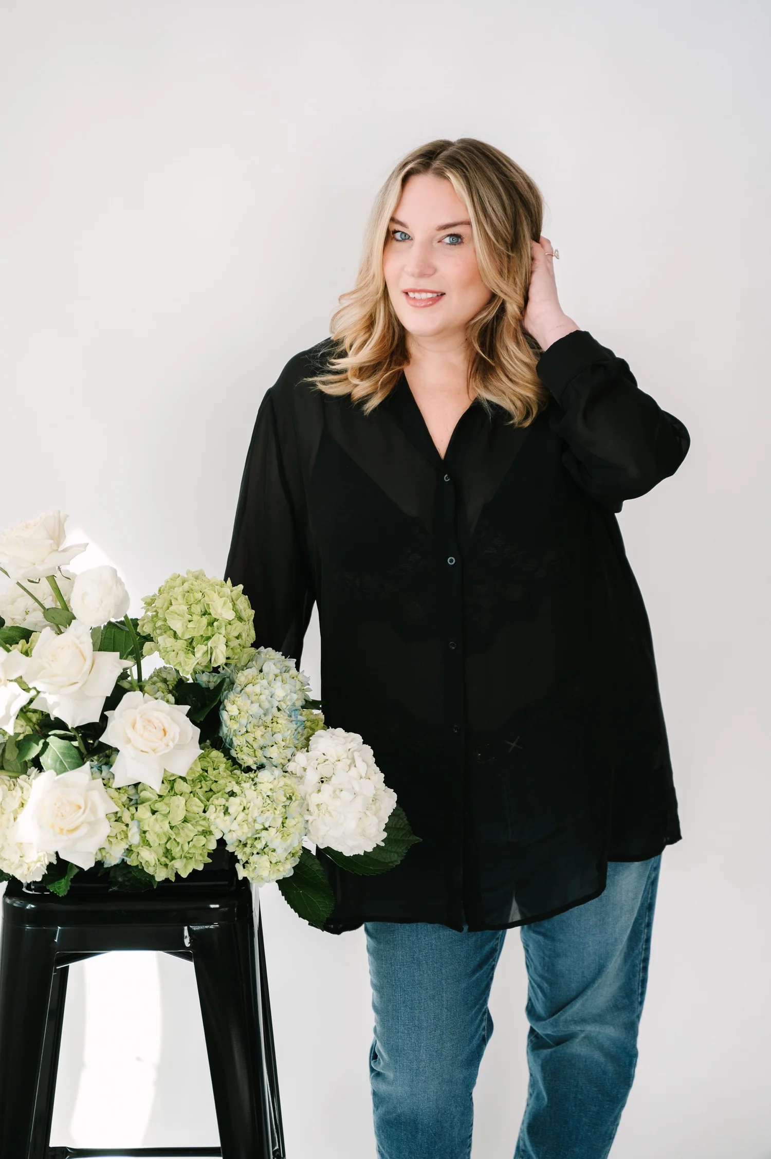 Allison Krivachek-Halley, founder and designer of Hydrangea Bloom