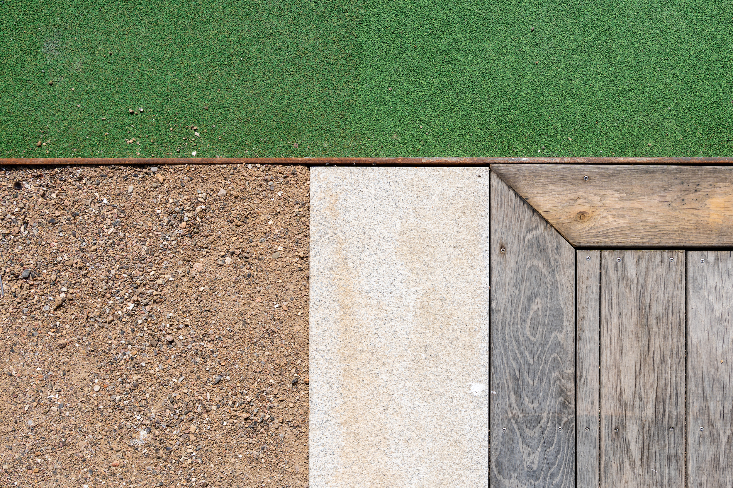 Material palette used in the renovation of Maribo Halfway House