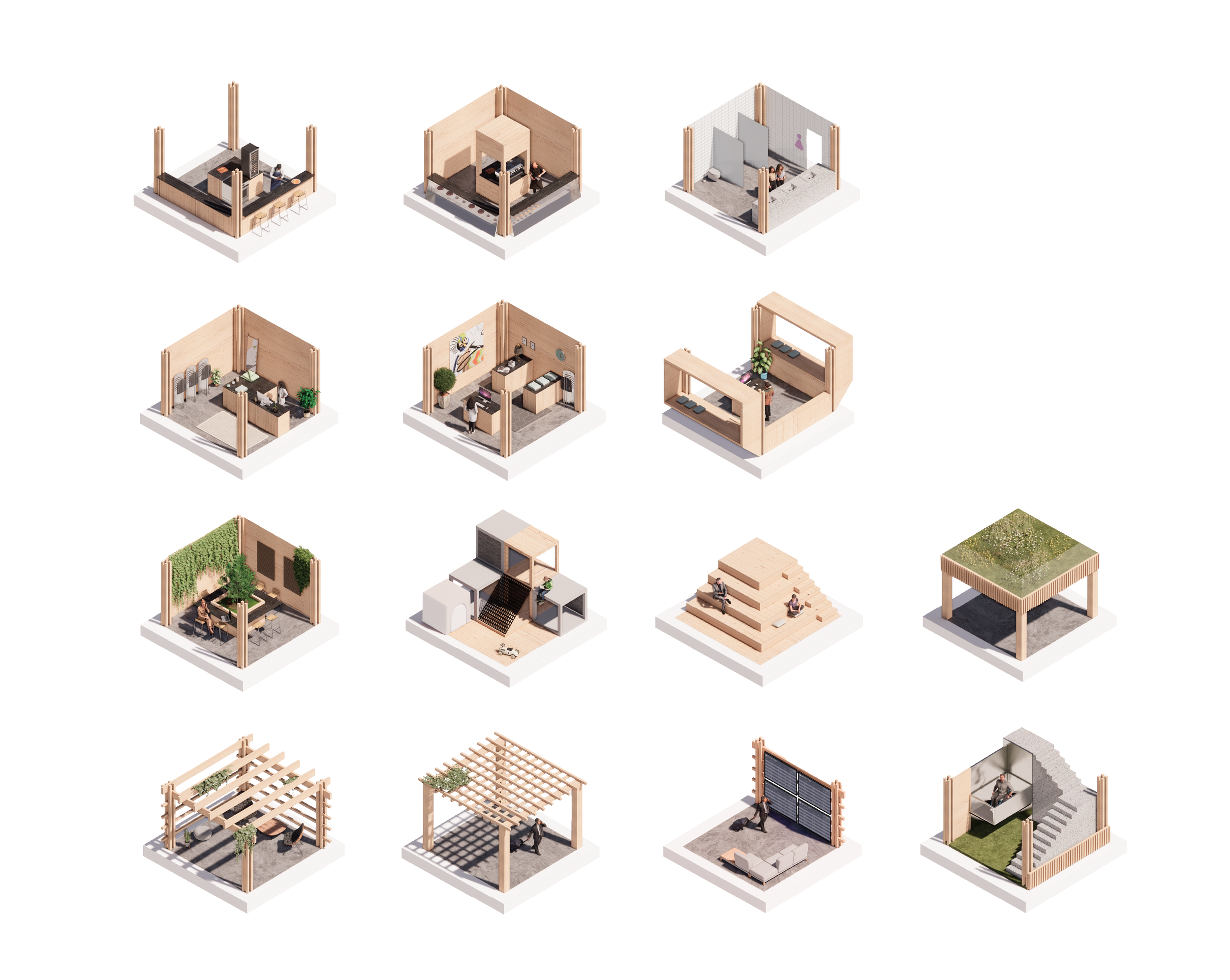 Functional diagram illustrating passenger flows in the Terminal 5 competition proposal.