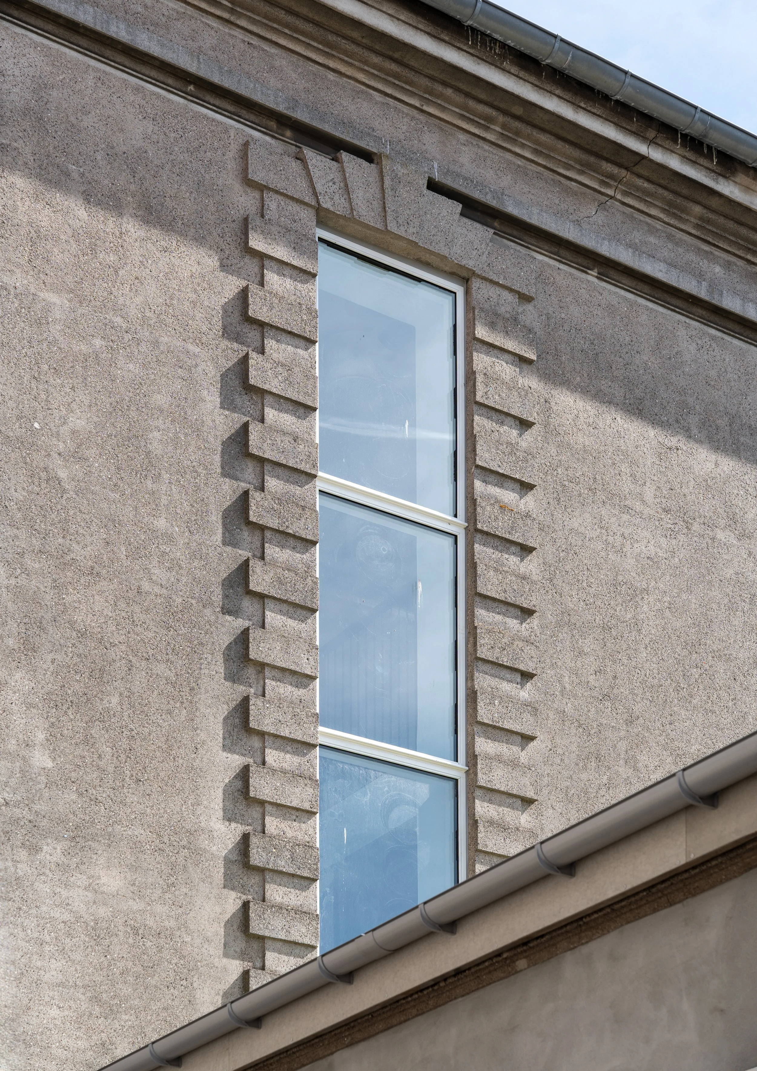 Window detail from the renovated Maribo Halfway House