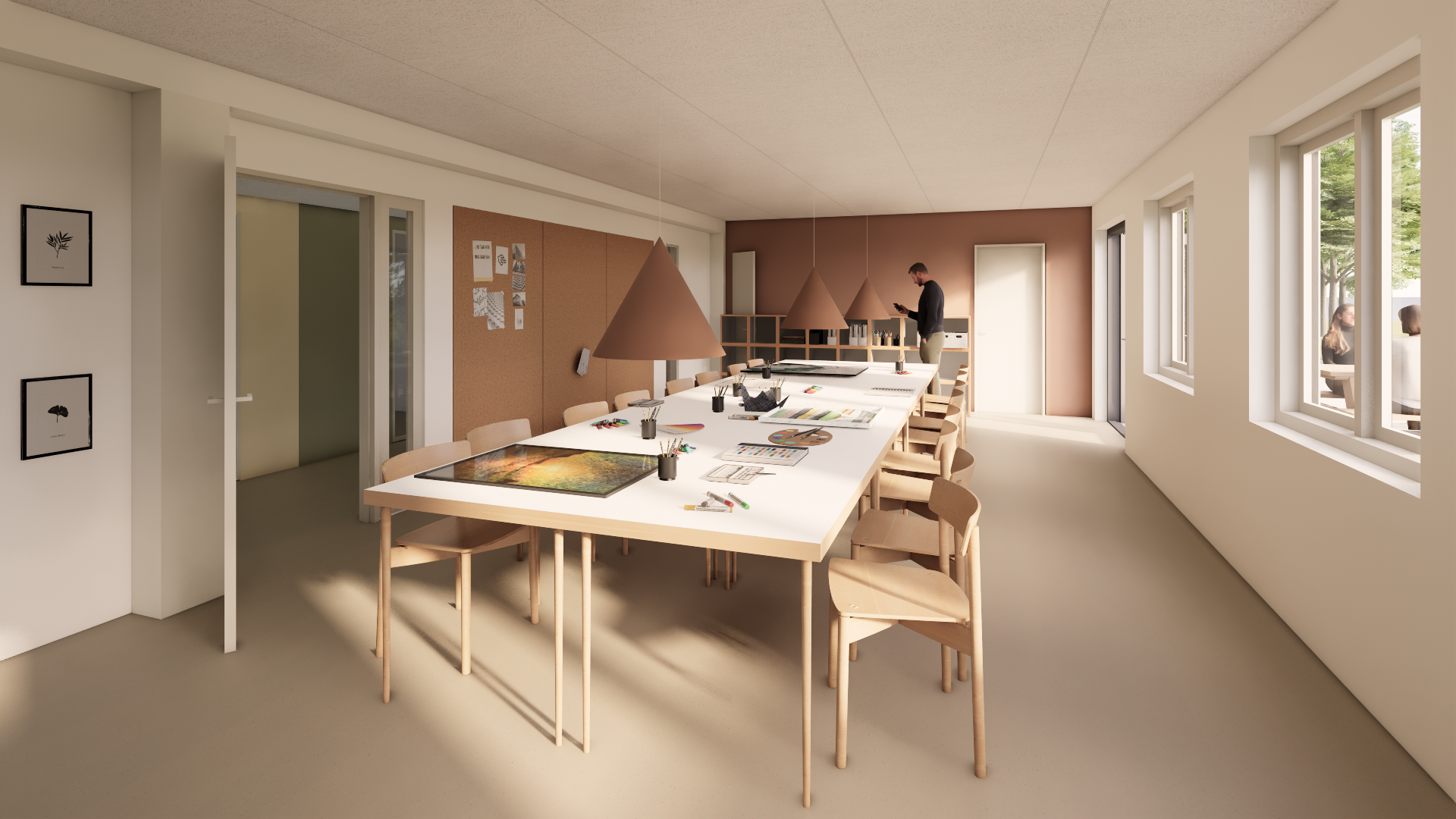 Kreativt værksted med systue værksted  i Brydehuset.