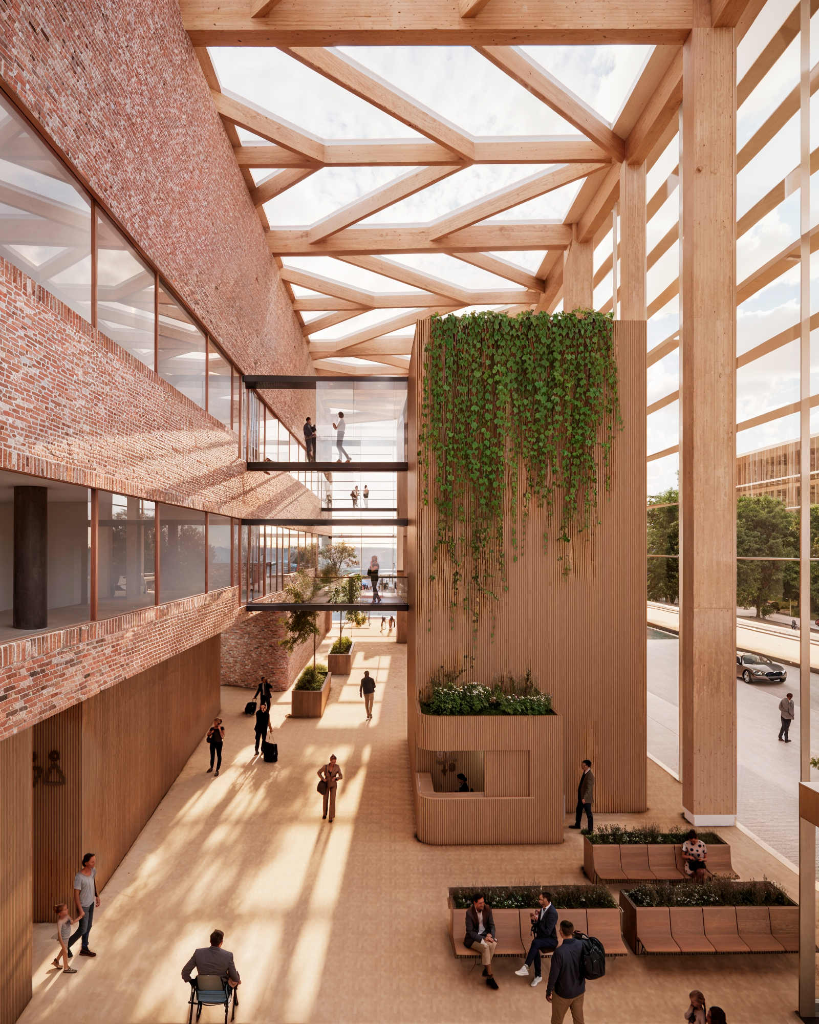 Arrival hall concept for Terminal 5 at Vilnius Airport