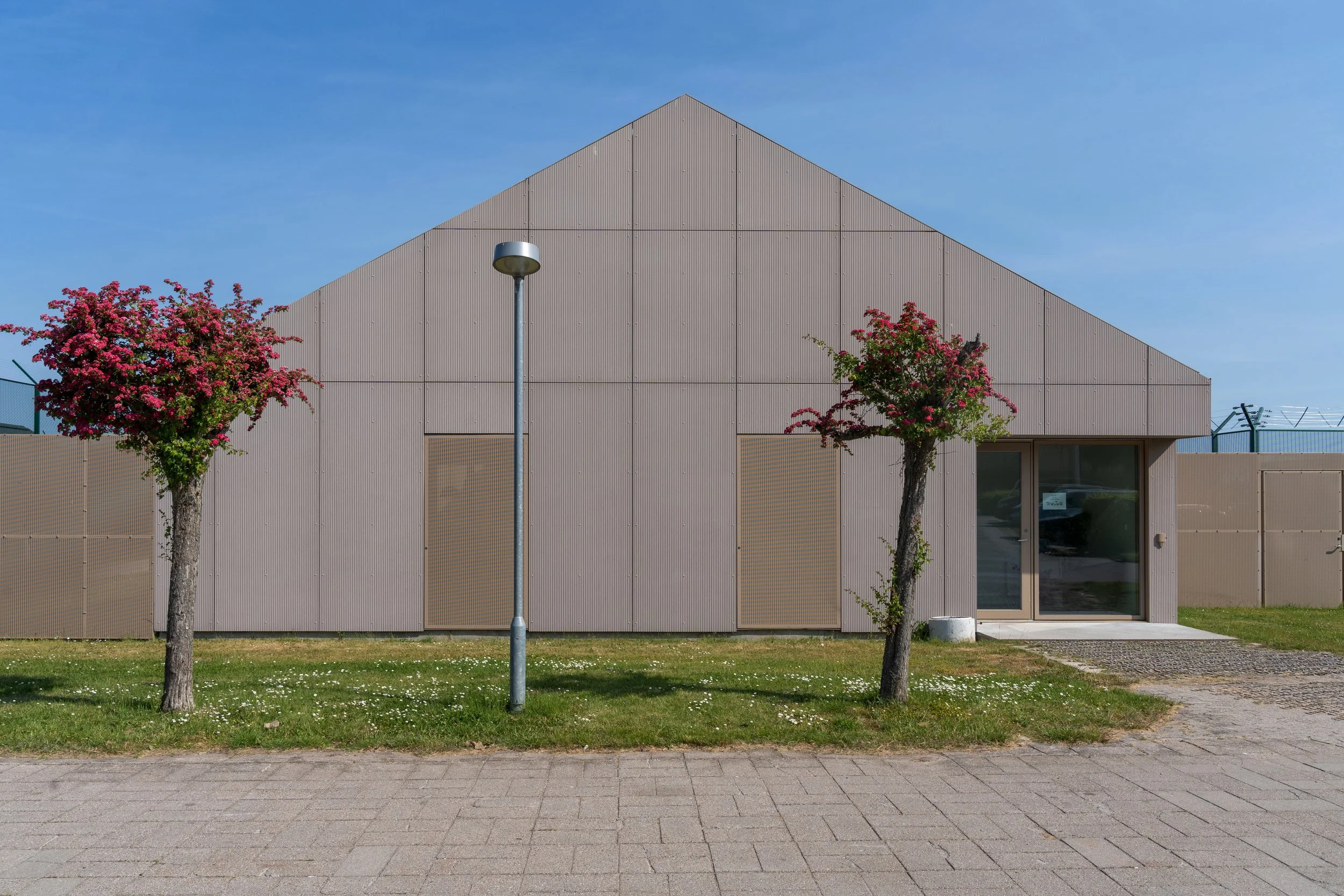 Front elevation of the visiting building