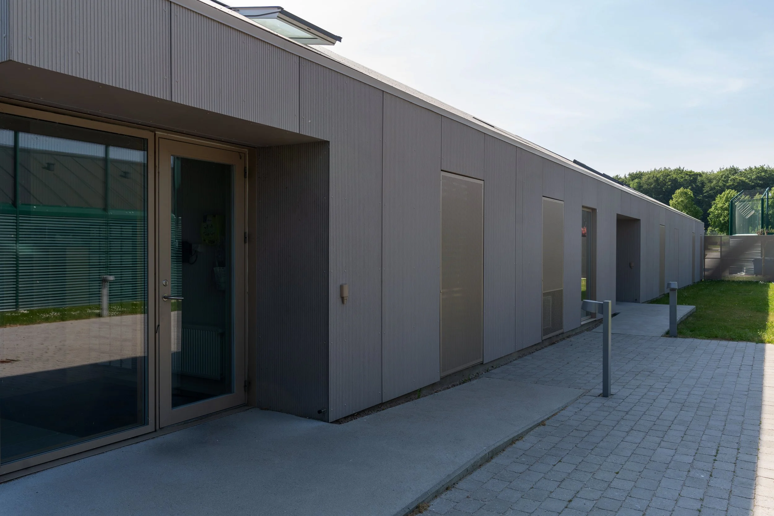 Main entrance to the visiting building at Jyderup Women’s Prison