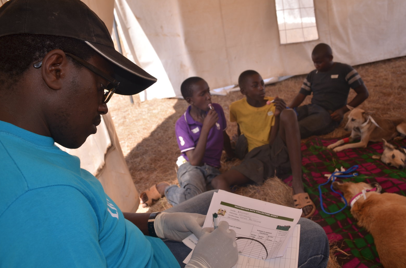 ANAW conducting a spay and neuter clinic with the local community