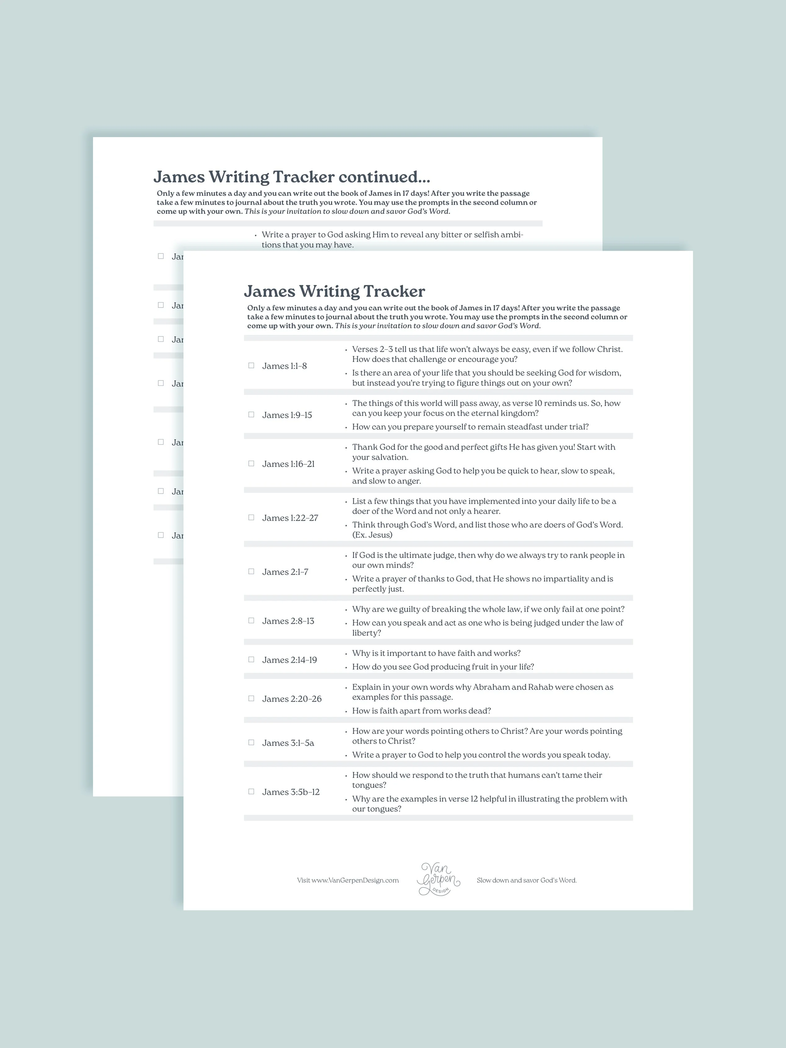 Scripture Writing Freebies