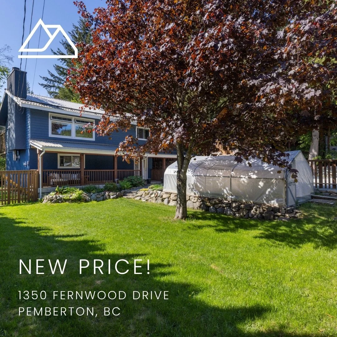 🔥 Price improvement on one of the nicest properties in Pemberton. ⁠
1350 Fernwood Drive is now offered at $1,399,000. 🔥 ⁠
⁠
A home with this much going for it doesn't come along often in Pemberton:⁠
⁠
🌿 13,329 sq ft lot on a quiet no-through road,