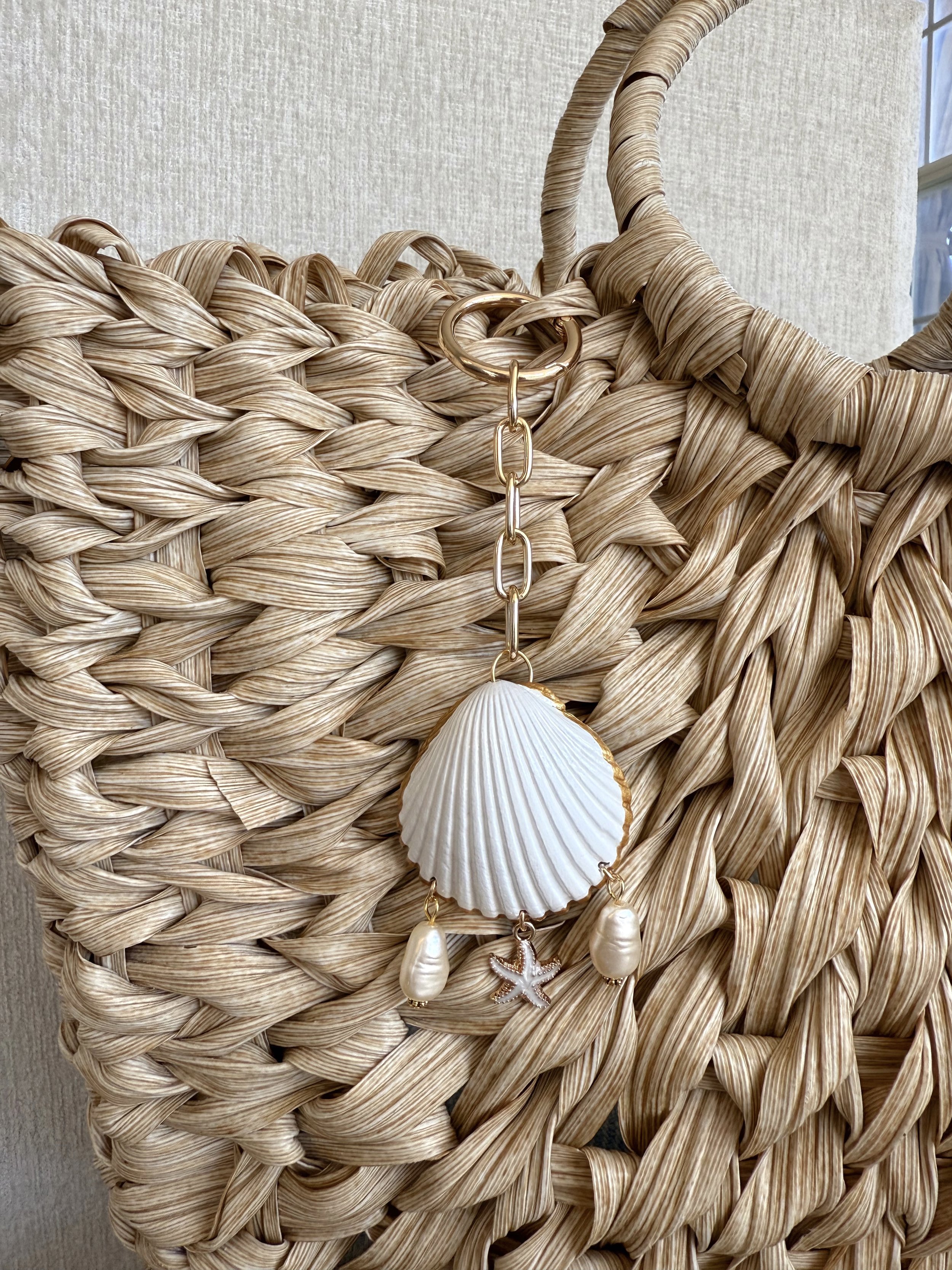 White Bag Charm