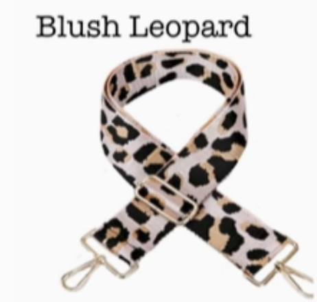 Interchangeable Bag Strap- Blush Leopard
