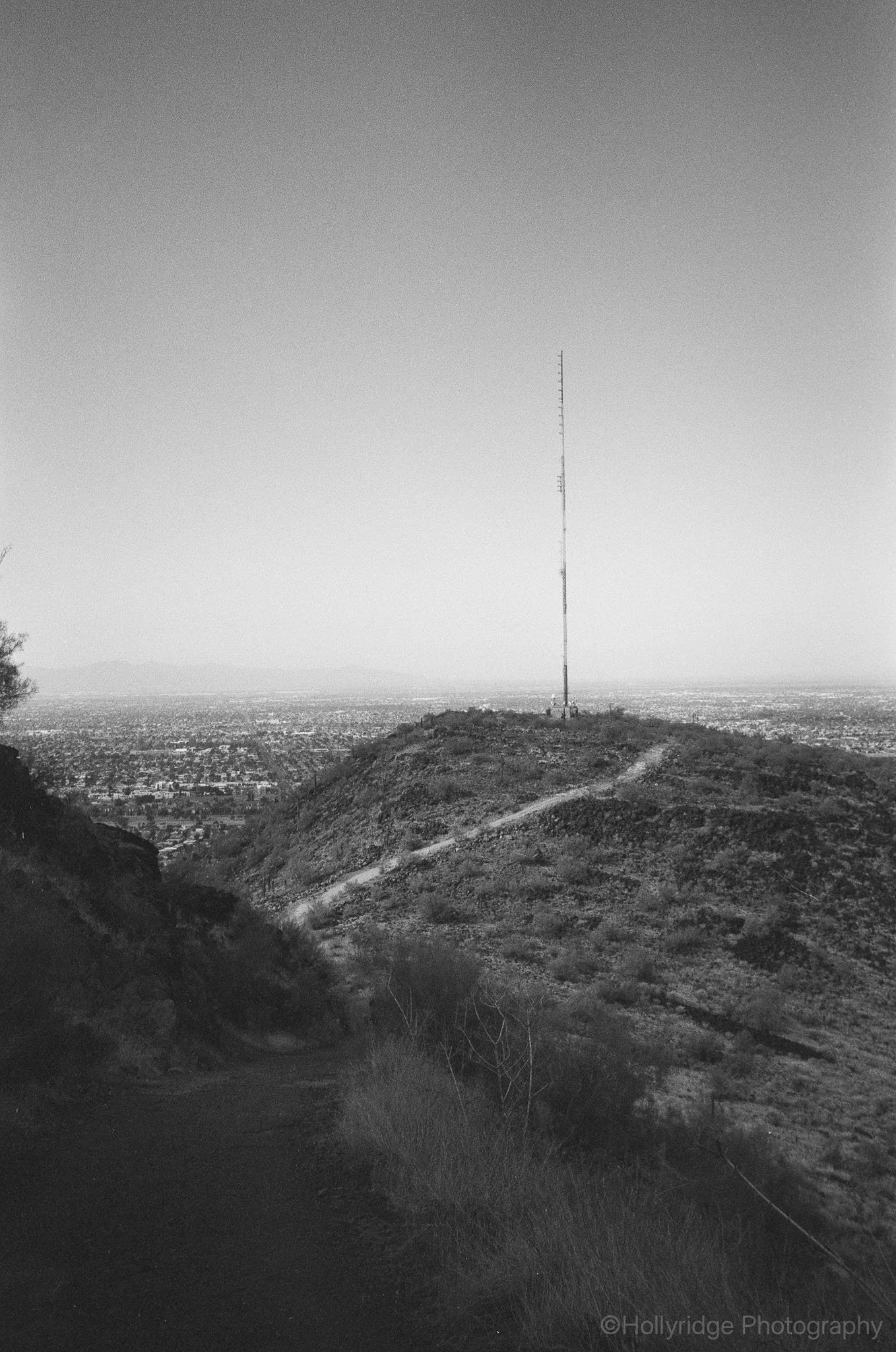 Communication tower on North Mountain in Phoenix, Arizona landscape photography
