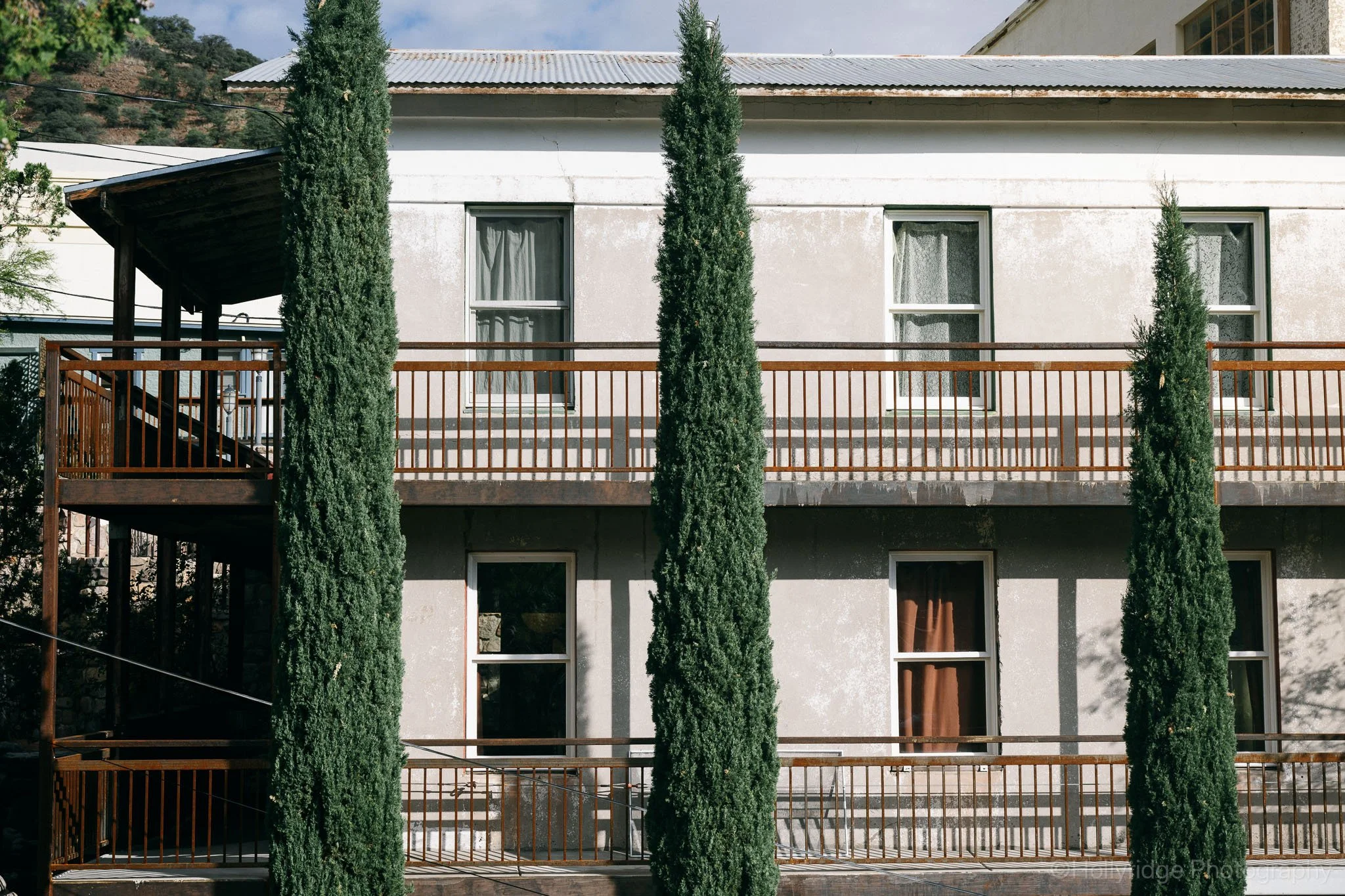 Historic hotel architecture in downtown Bisbee, Arizona