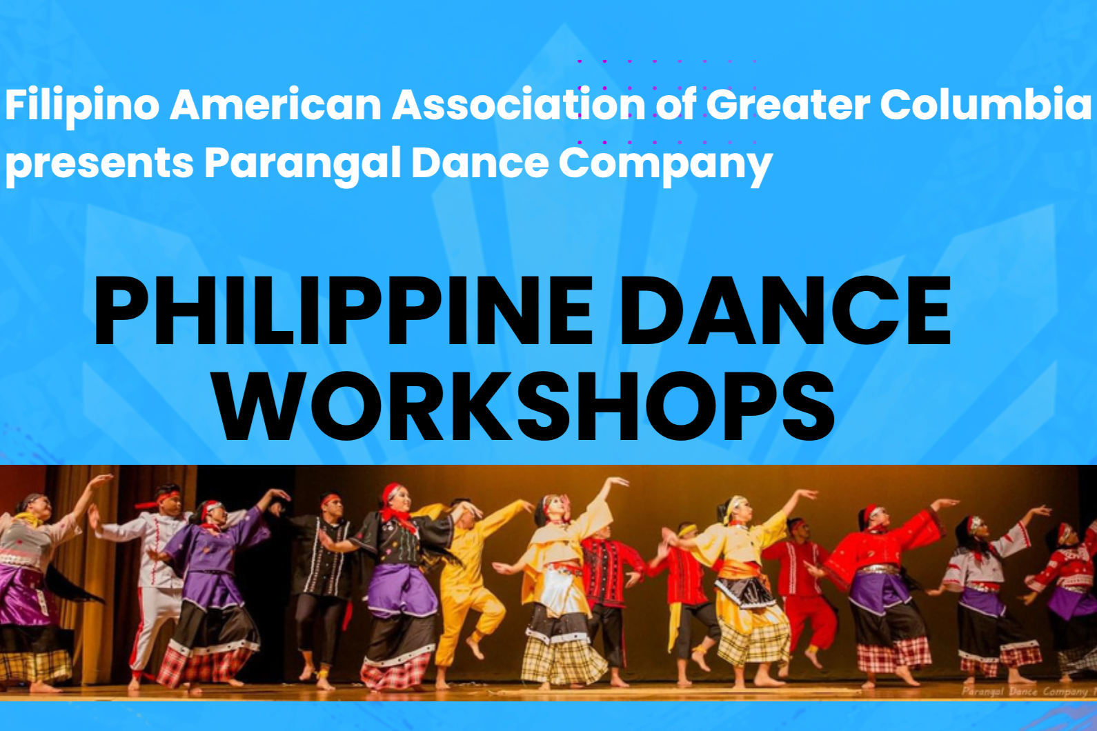 FAAGC’s Philippine Dance Workshop with Parangal