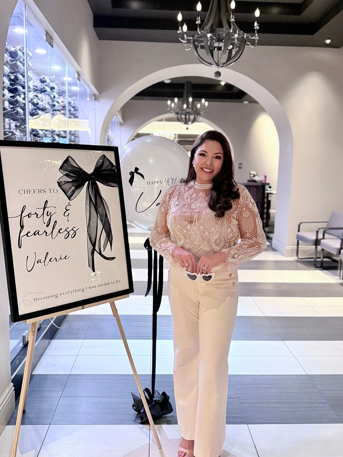 A wonderful night celebrating a milestone and even more wonderful friendships. Grateful for the love, laughter, and the feeling of being part of the family. Cheers to 40 and fabulous @valeriesellslv ! 🖤✨