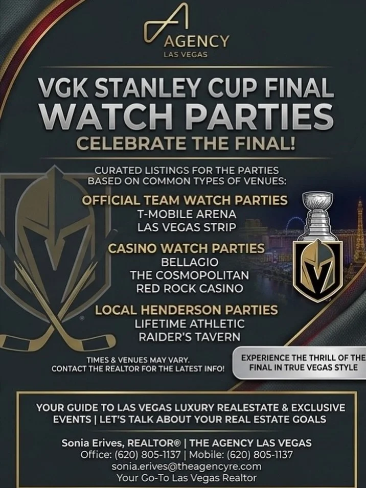 Vegas energy hits different when the Golden Knights are in the Stanley Cup Final.

Whether you want to be right in the middle of the action on the Strip or looking for a premium local vibe in Henderson, the valley is lining up some incredible watch p