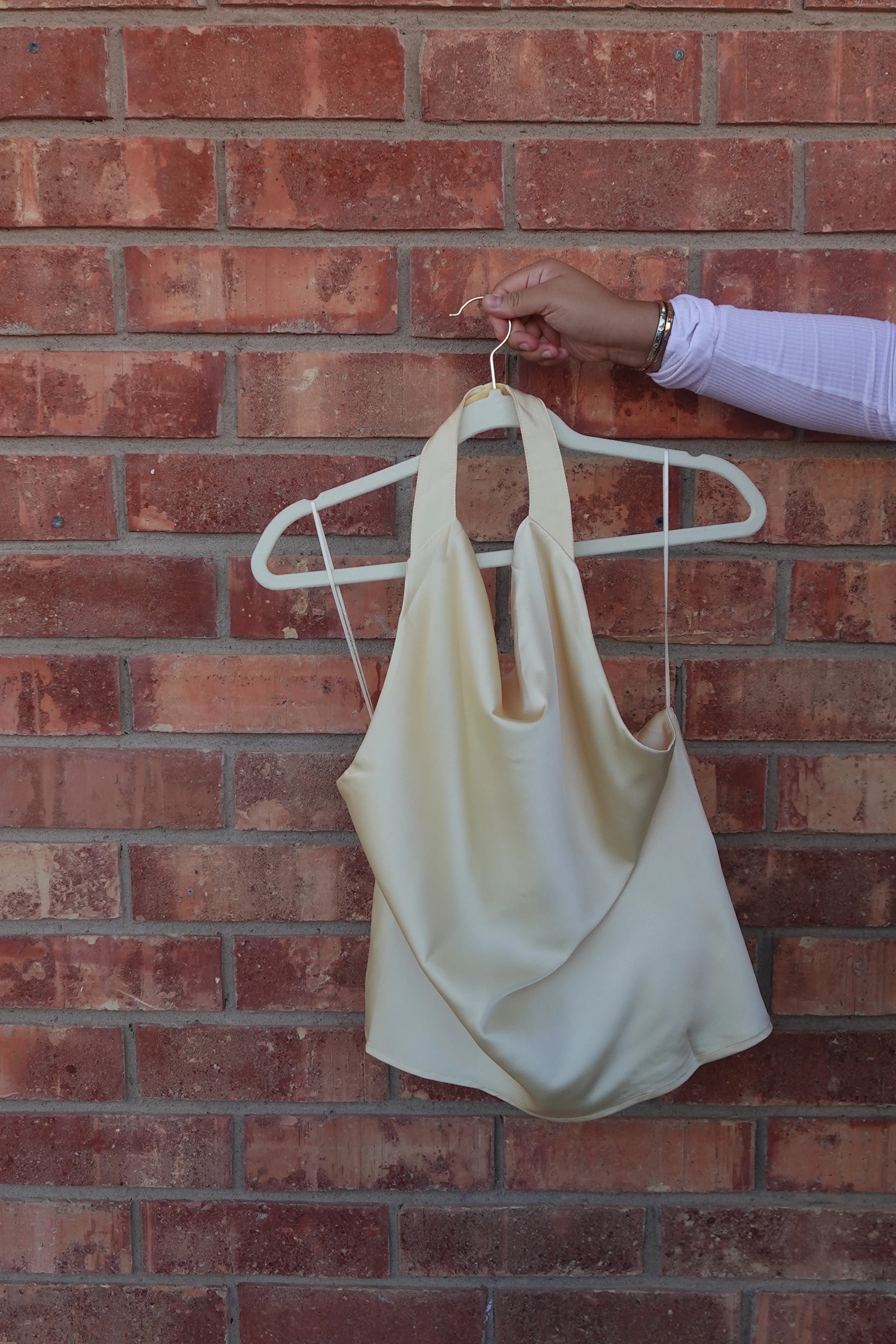 golden halter top