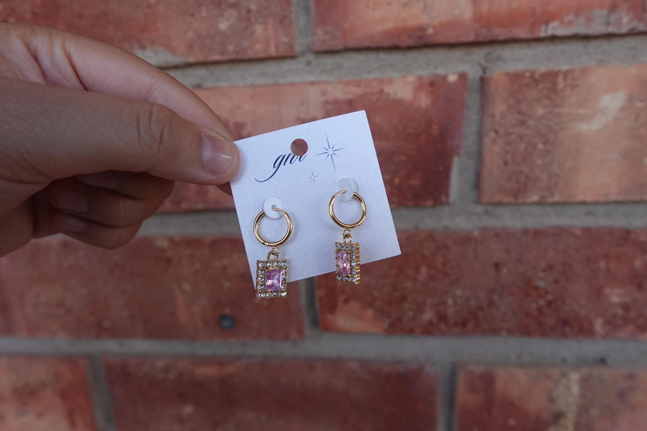 princess cut earrings