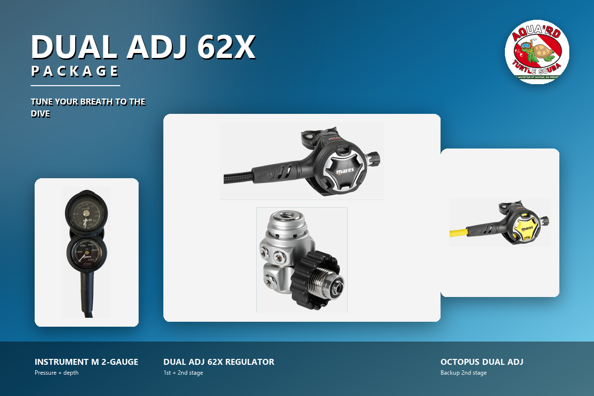Mares - Dual ADJ 62X Regulator Package