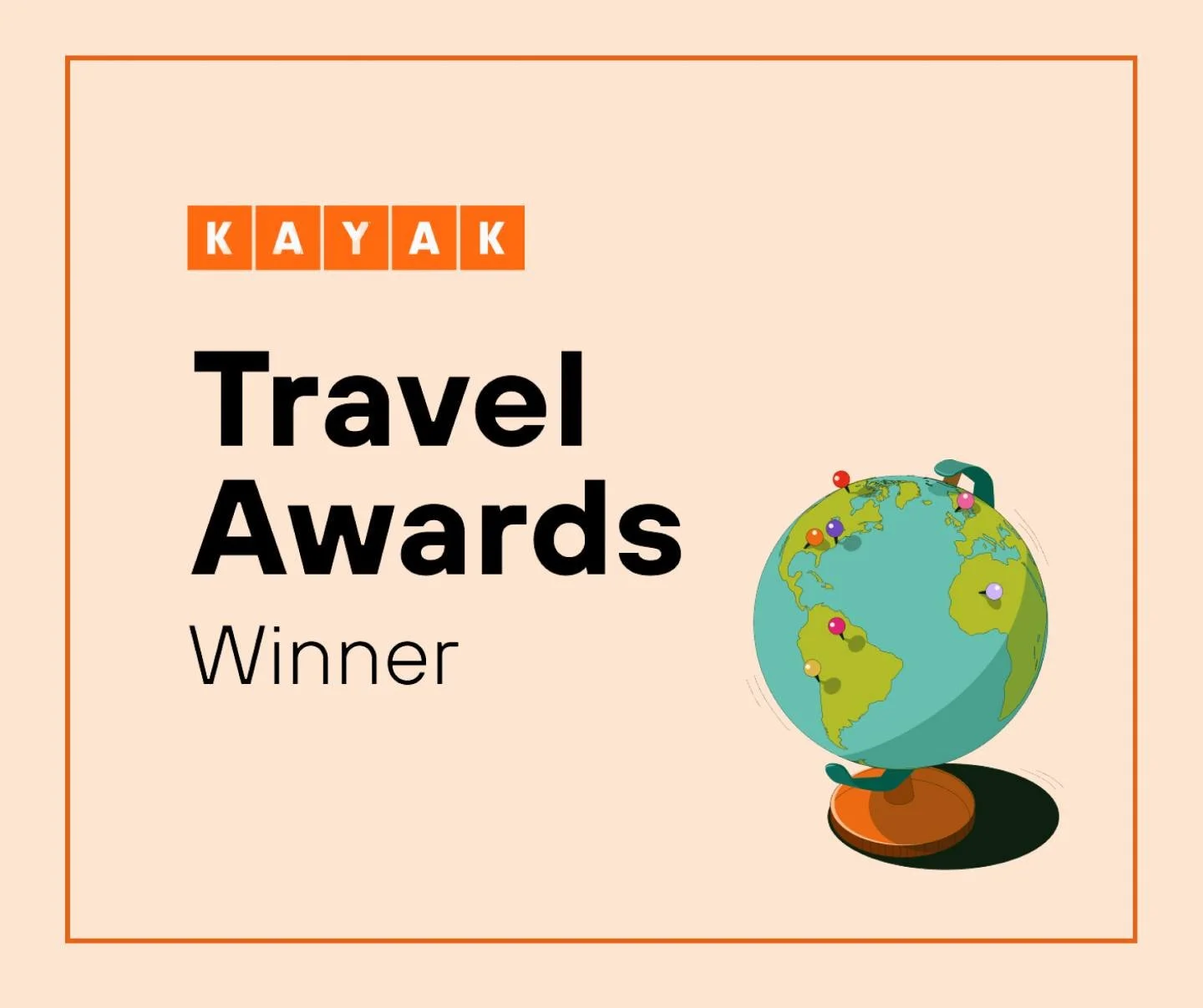 We have some exciting news to share! 🎉

Crescent Turner has been recognised in the KAYAK Travel Awards, and this one is all down to you! 
The award is based entirely on guest reviews, so thank you to everyone who has stayed with us and taken the tim