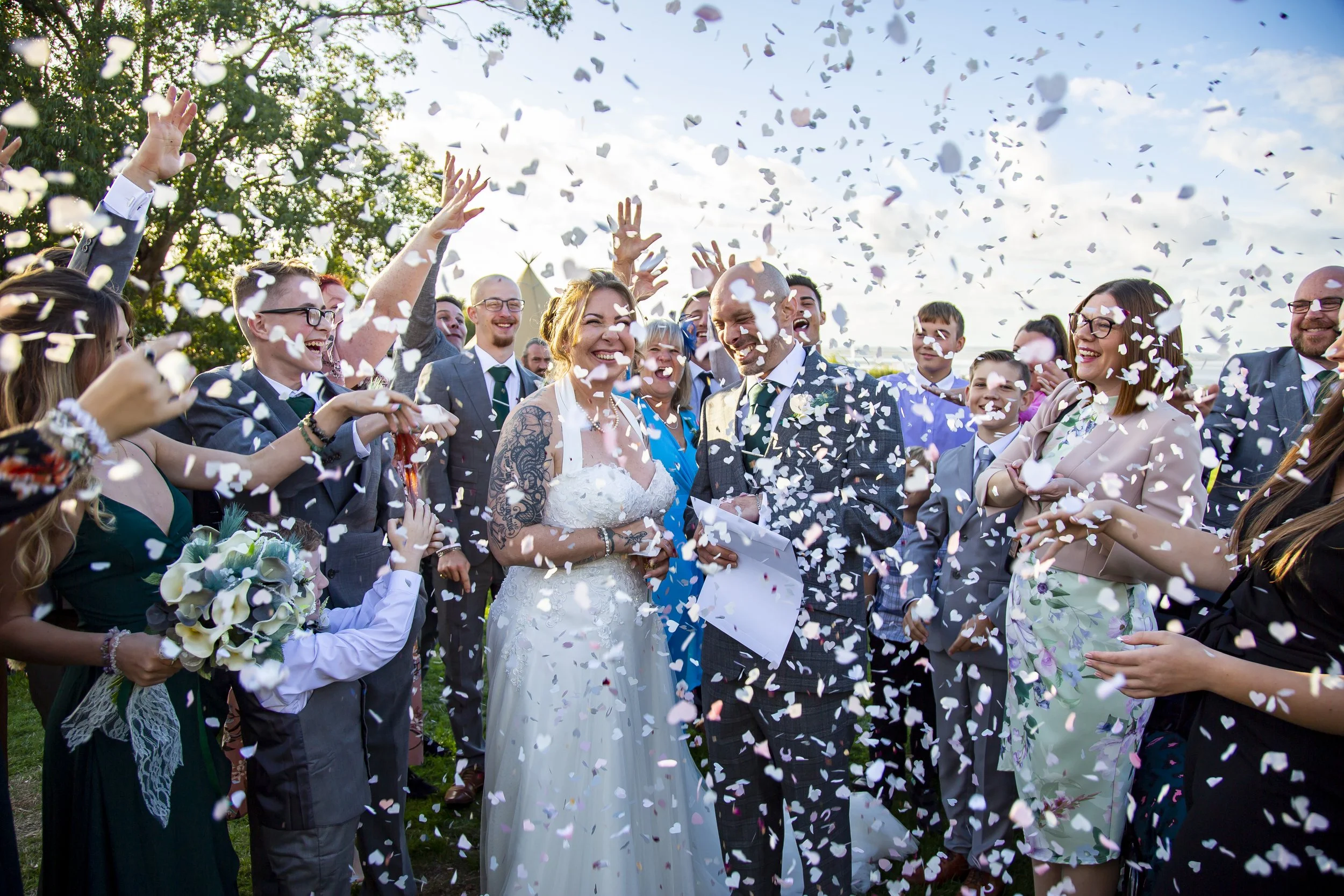 Fran Bridge & Rick  confetti .JPG