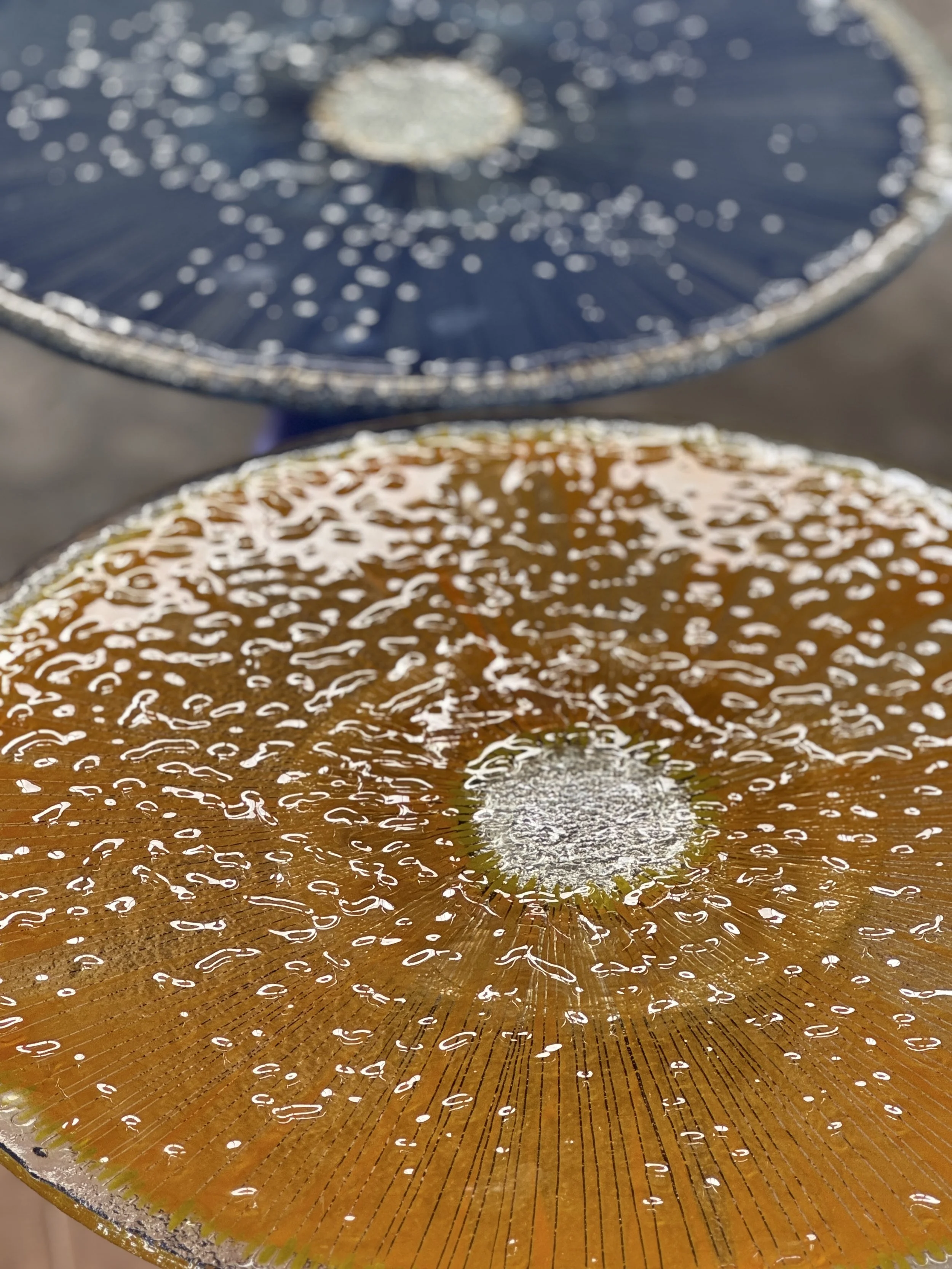 Solastra. 2025   A sculptural side table combining ancestral craftsmanship with contemporary design.