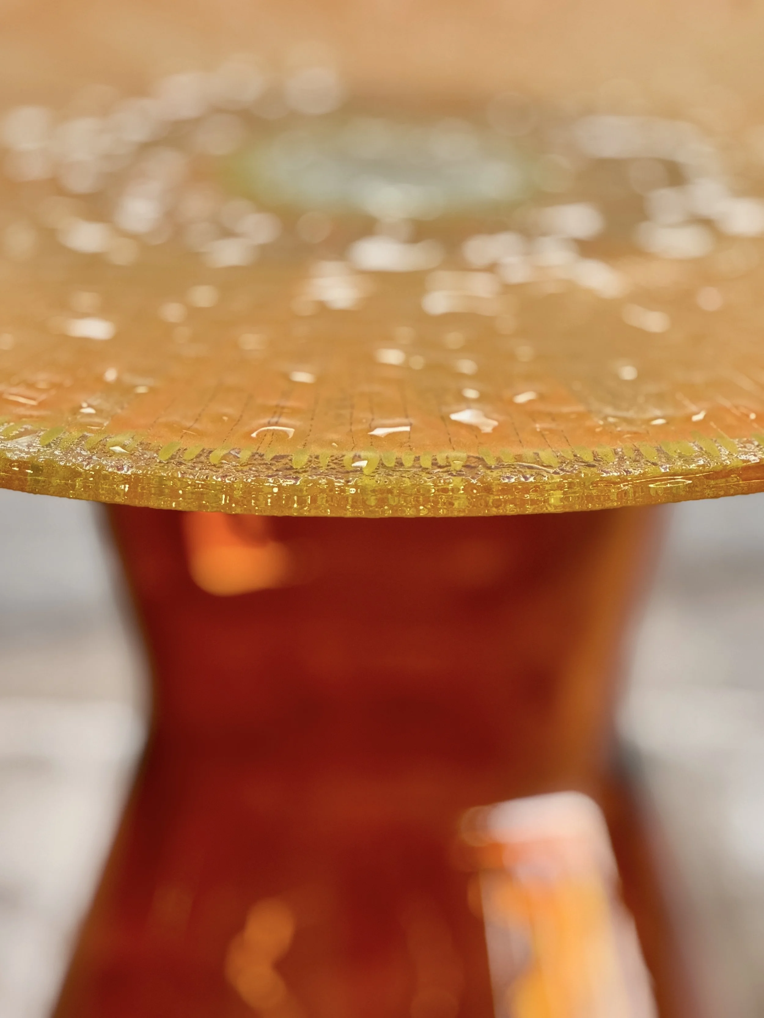 Solastra. 2025   A sculptural side table combining ancestral craftsmanship with contemporary design.