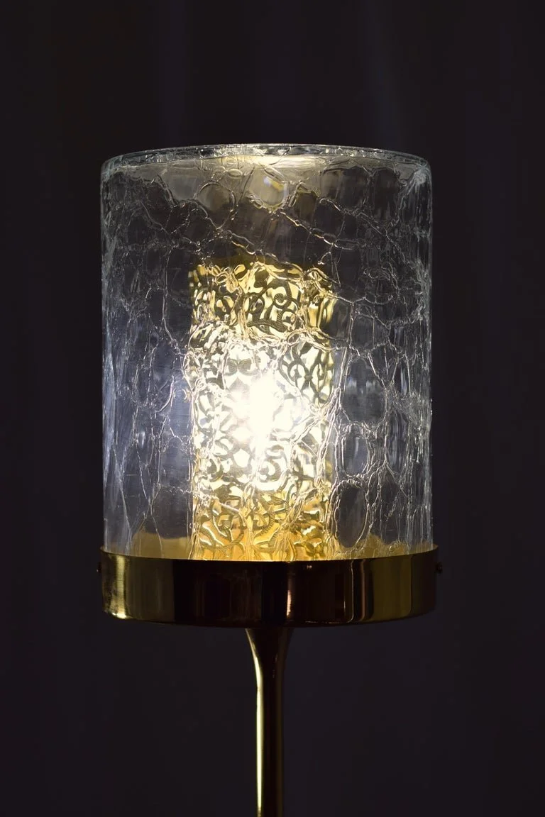 Ido-F4 Brass Floor Lamp with Marble Base