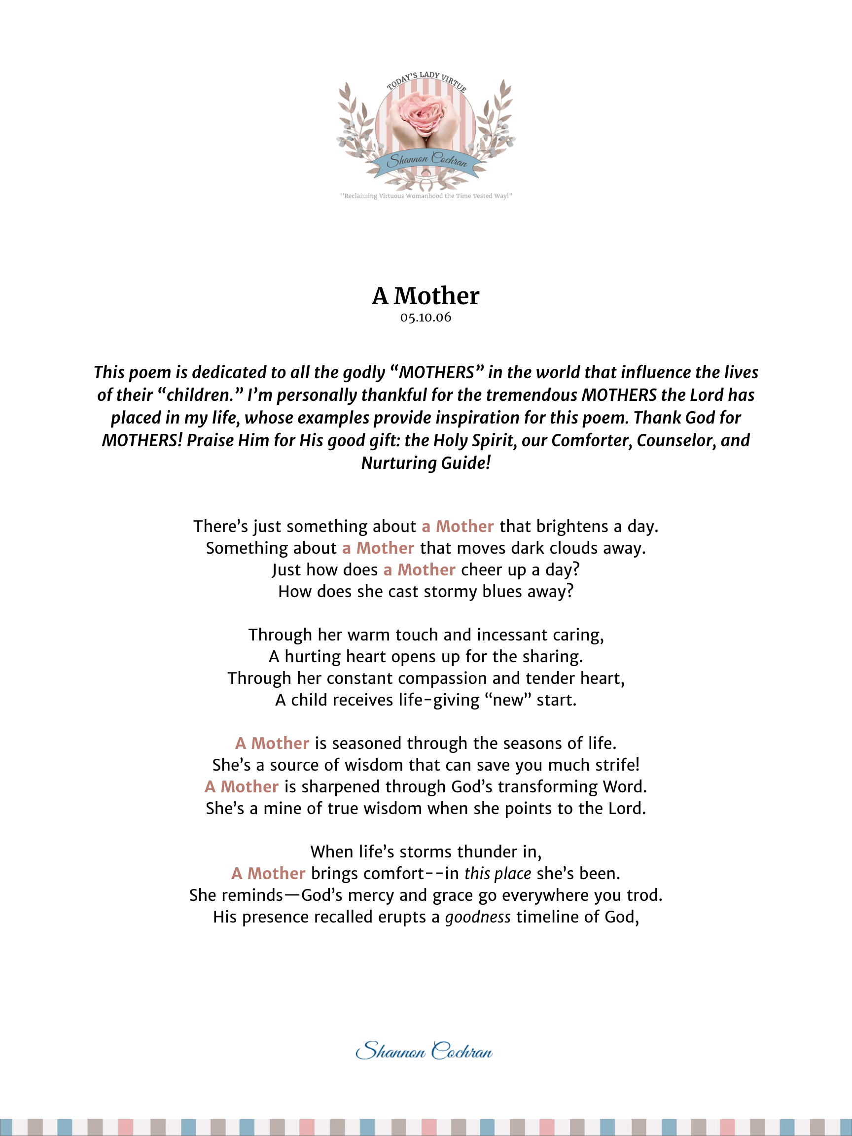 A Mother