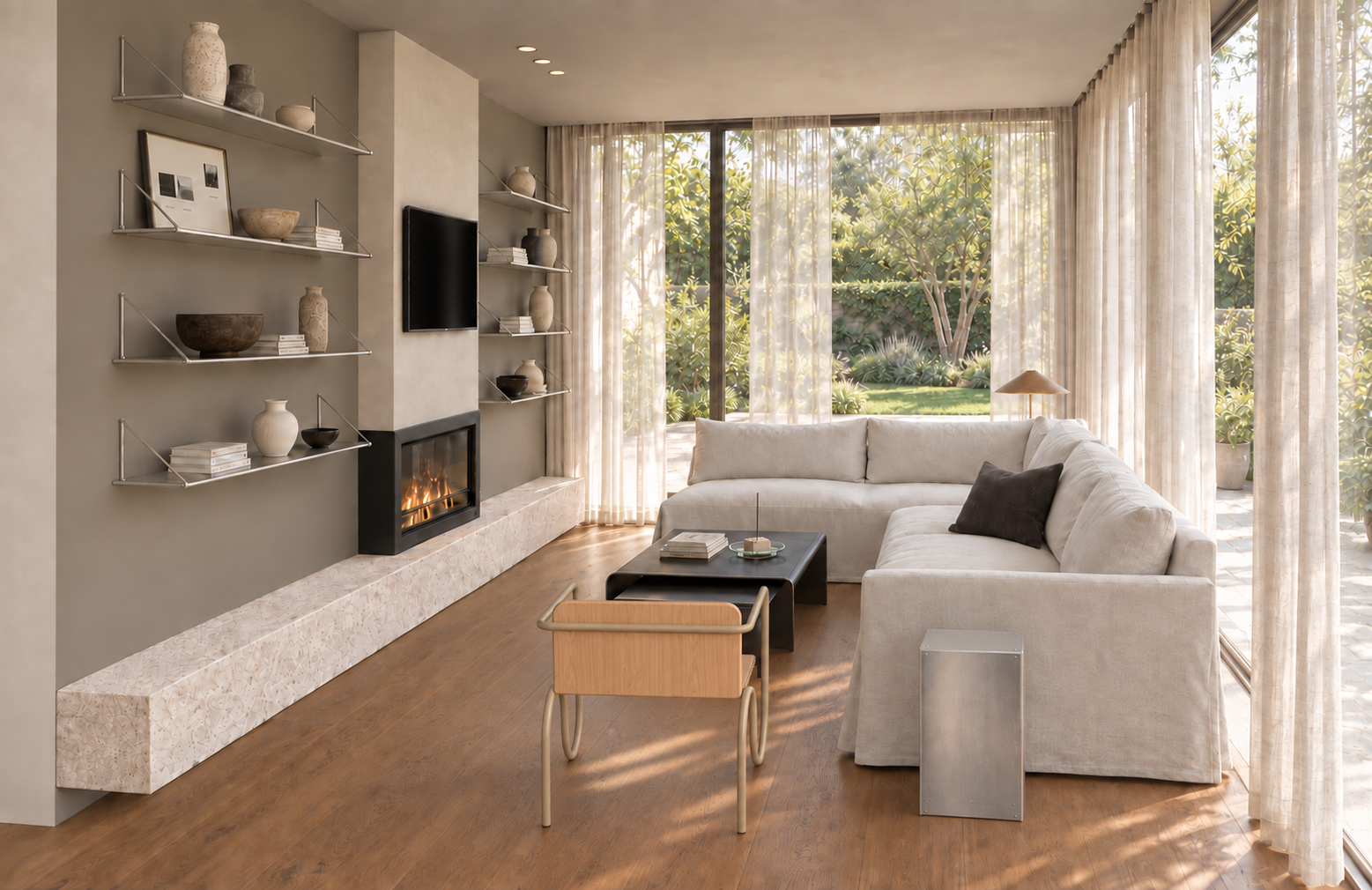 living room rendering
