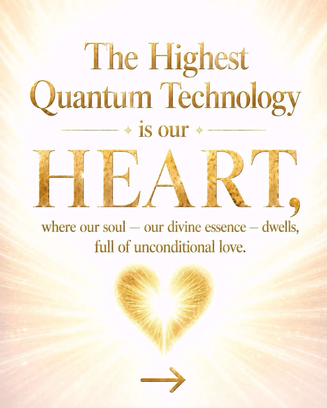 ✨This is the most precious gift for those who choose to liberate themselves, their hearts, from all that weighs them down.

For those who still try to go around or bypass the true deep inner work, there are quantum devices, meditations, light-energy 