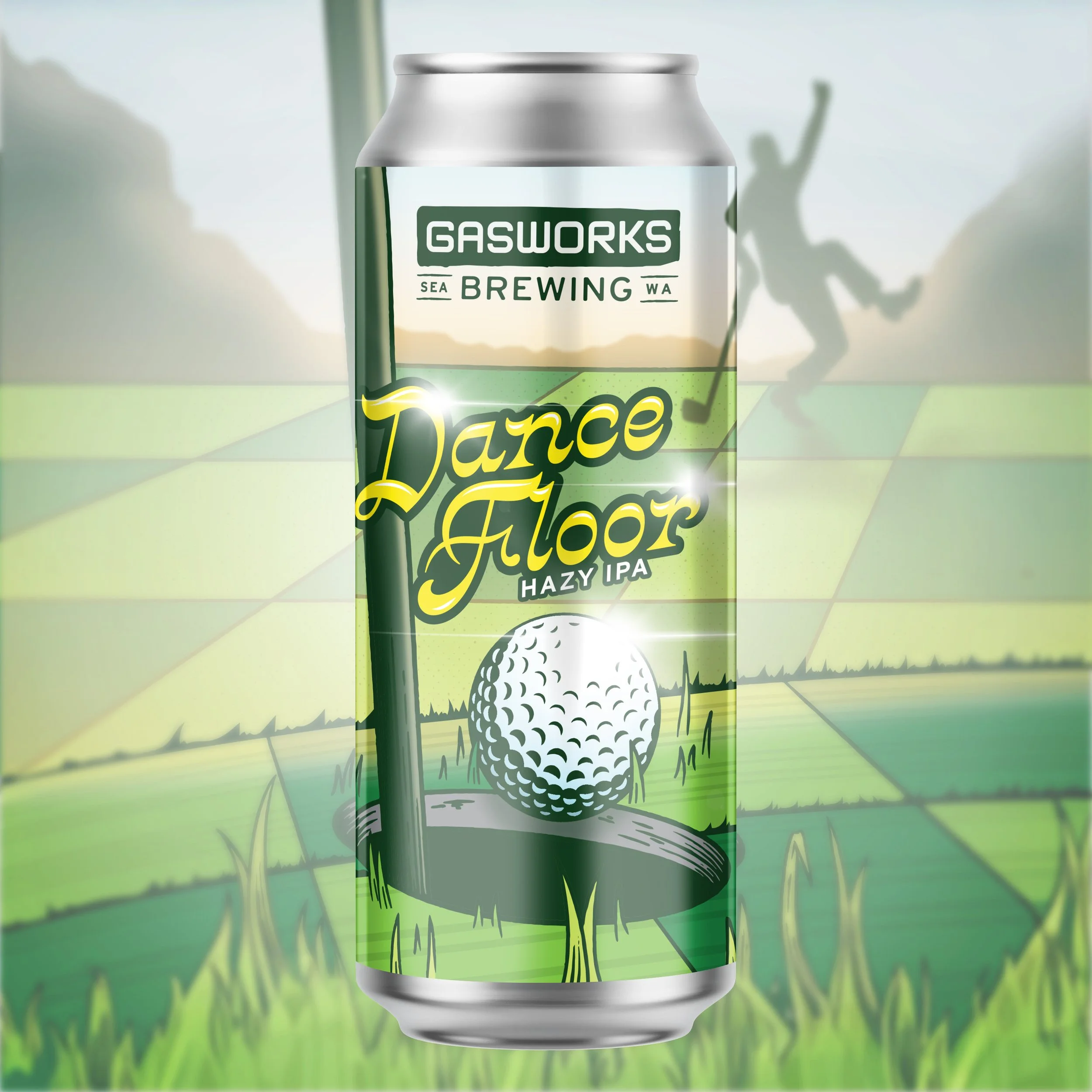 Image of Gasworks Brewing Dance Floor can.
