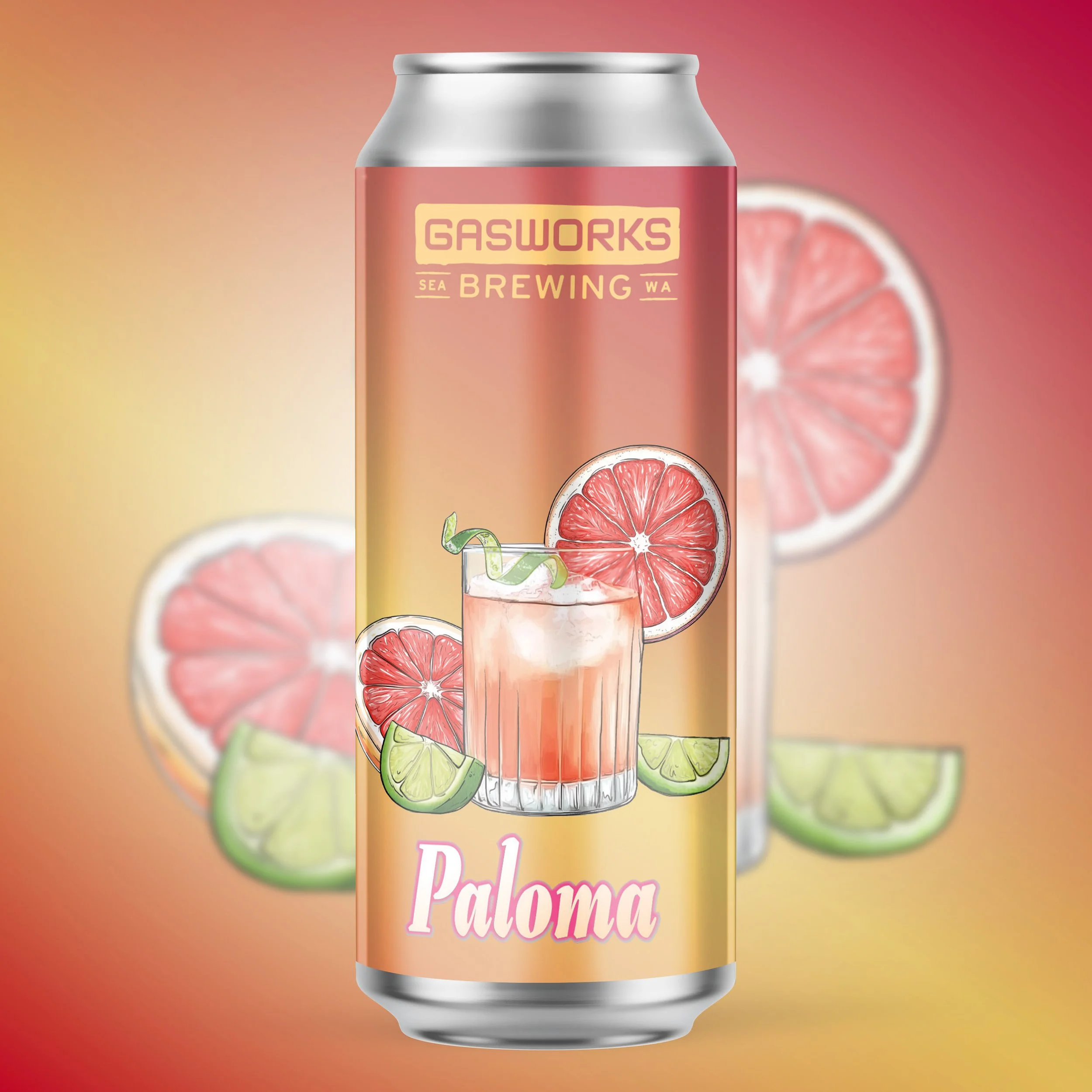 Image of Gasworks Brewing Paloma.