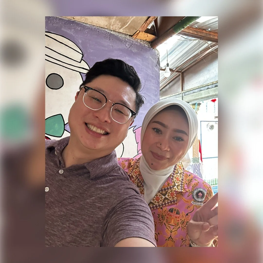 Leaders we love meeting.

Nathan had the joy of greeting the husband-and-wife duo who lead the kindergarten our team visited in Bandung. Their hospitality, faithfulness, and heart for children shine through every classroom&mdash;and they were so grat