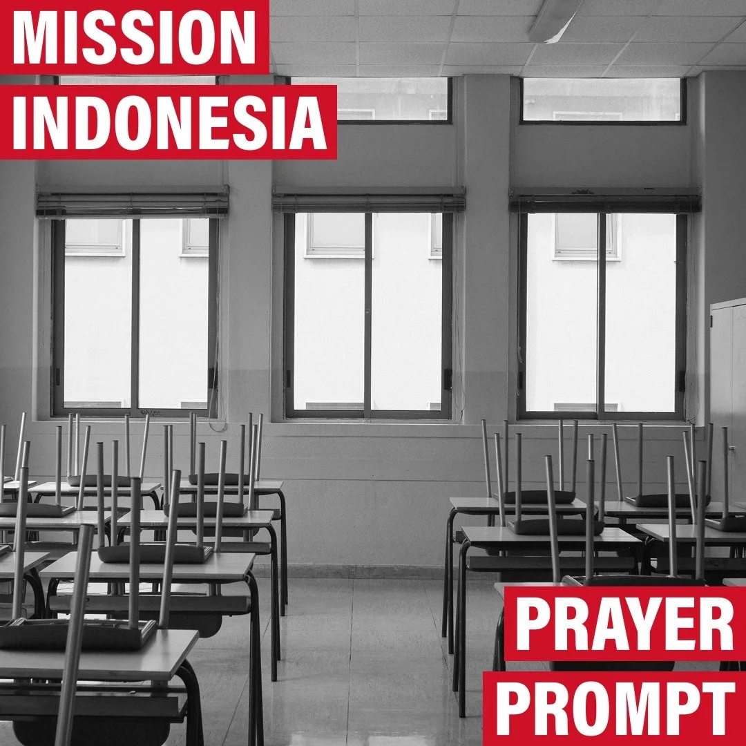 Day 6 &mdash; October 1

Pray for boldness and confidence for the Cirebon team. Today is their second day in the high school. Pray that the relationships that were started yesterday would grow today and lead to more fruitful conversations. Pray for t
