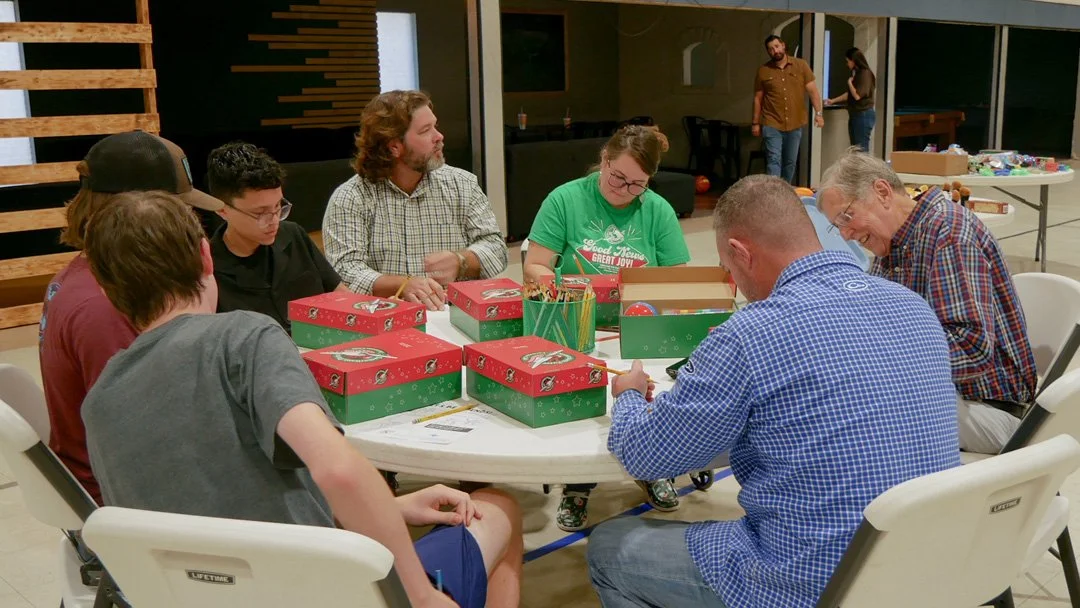 [Post 1 of 2]
What a evening! 🎉 Our Operation Christmas Child Packing Party was bursting with joy, prayer, and generous hearts. Every shoebox packed is a Gospel opportunity headed to a child God loves. Thank you to every volunteer&mdash;from little 